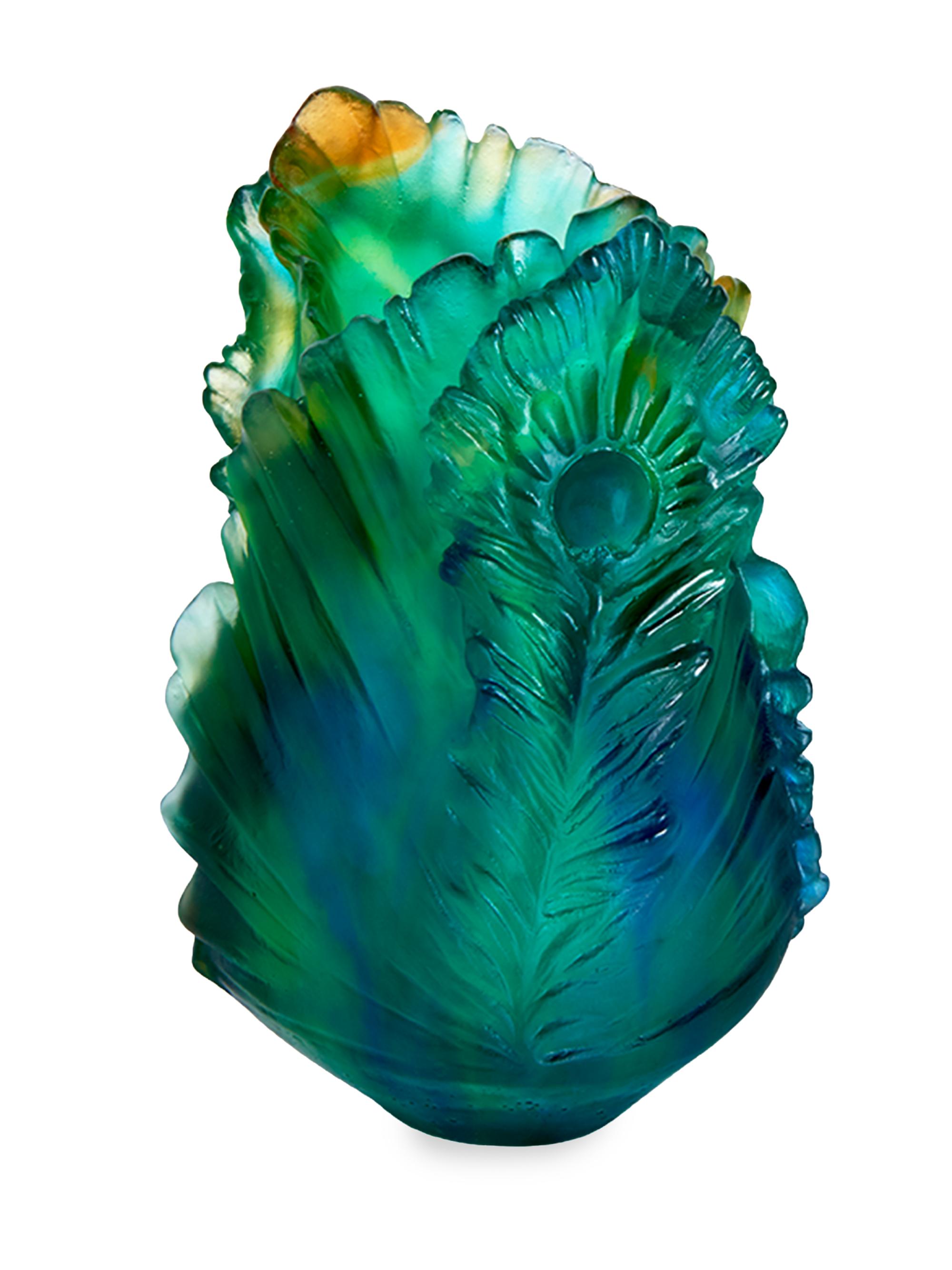 Daum Fleur De Paon Small Vase