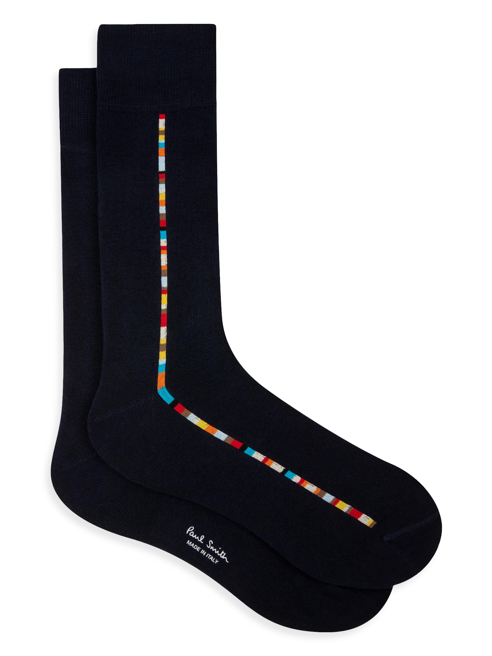 Paul Smith Men's Vittore Multi-Striped Socks - Blues