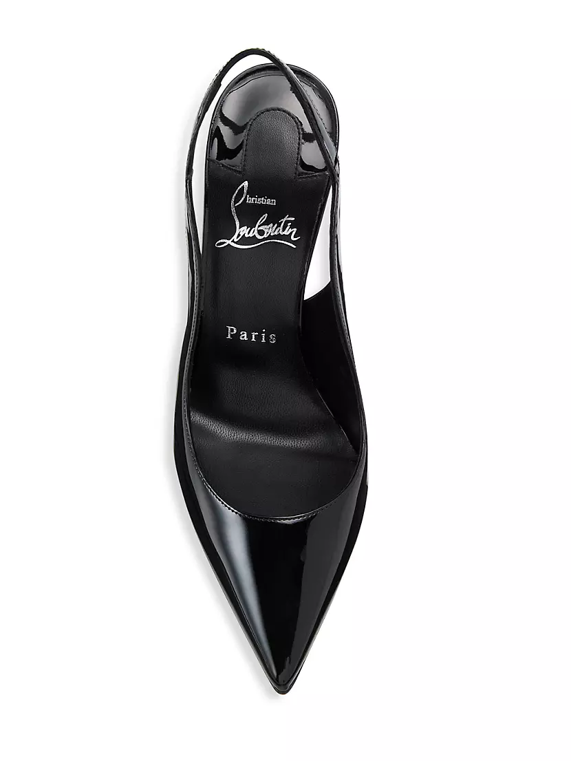 Hot Chick - 100 mm Pumps - Patent calf leather - Bianco - Christian  Louboutin