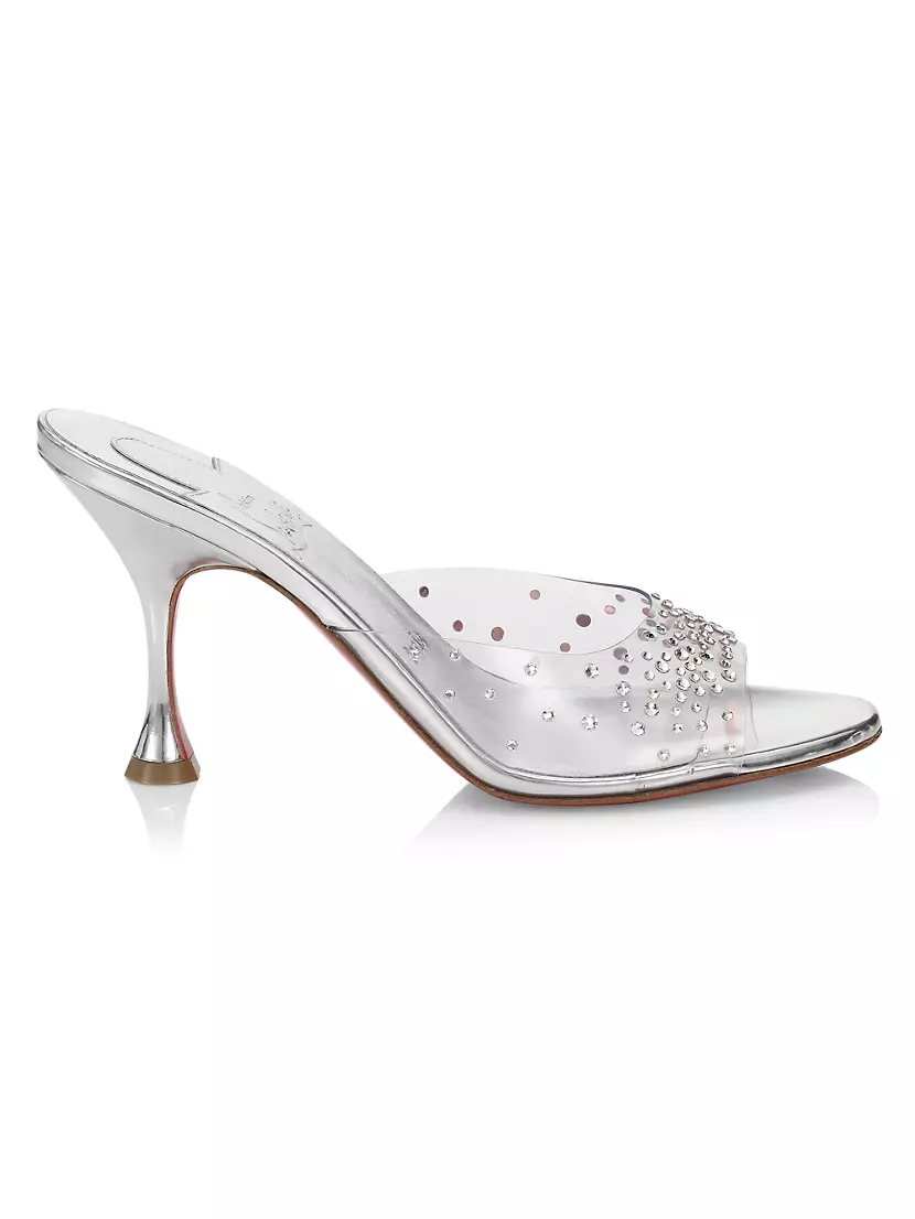 Christian Louboutin Just Strass 85 Crystal-embellished Pvc And