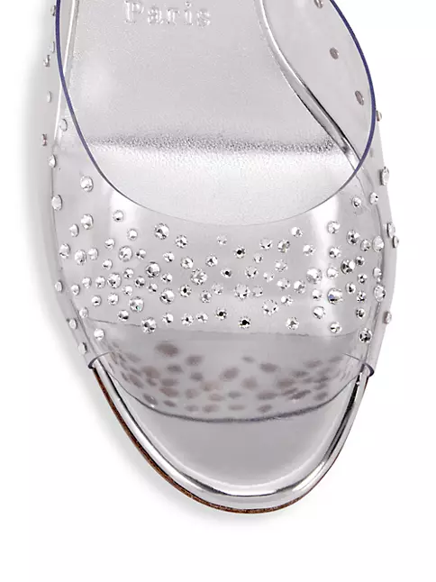 Christian Louboutin Crystal Embellished Glitter High Top Sneaker Men Size 12