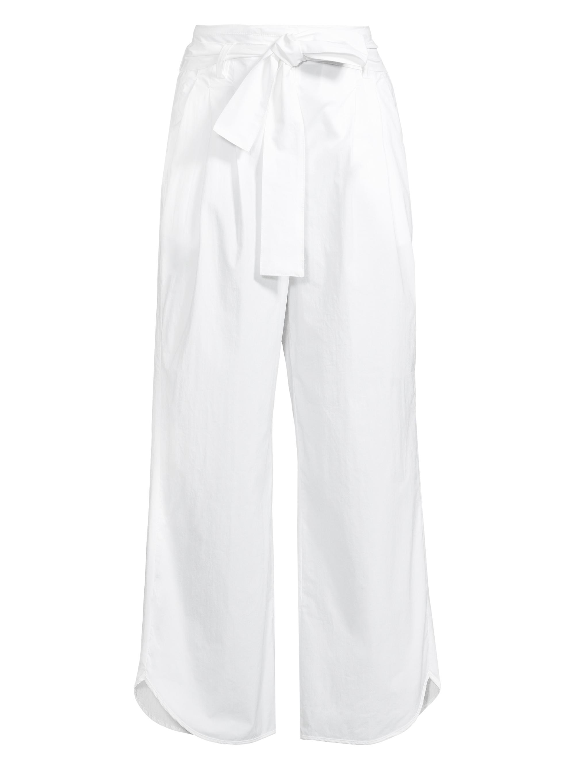 Seventy Women's Poplin Belted Pants - White