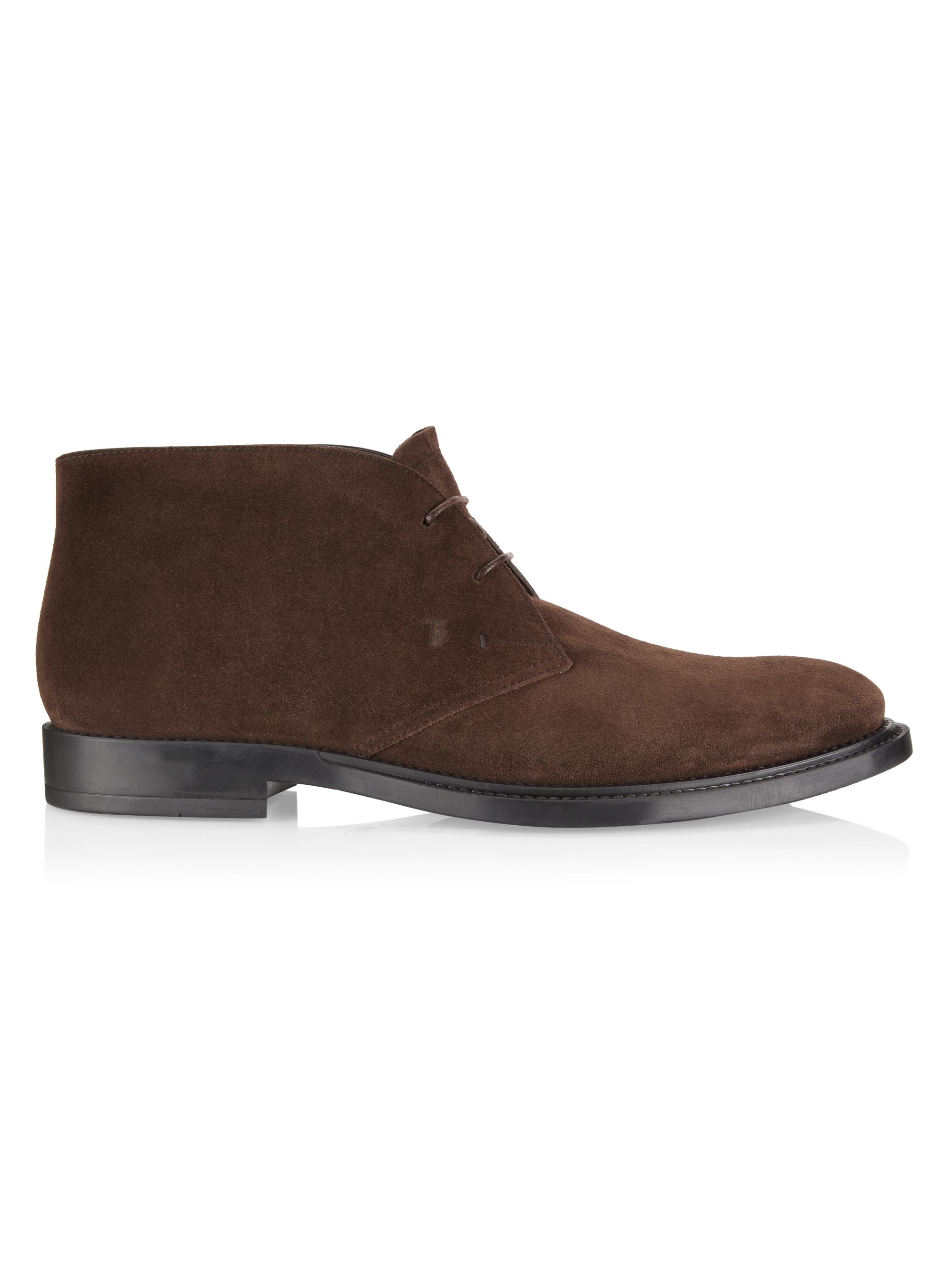 Tod's Men's 62C Formal Suede Boots - Testa Moro