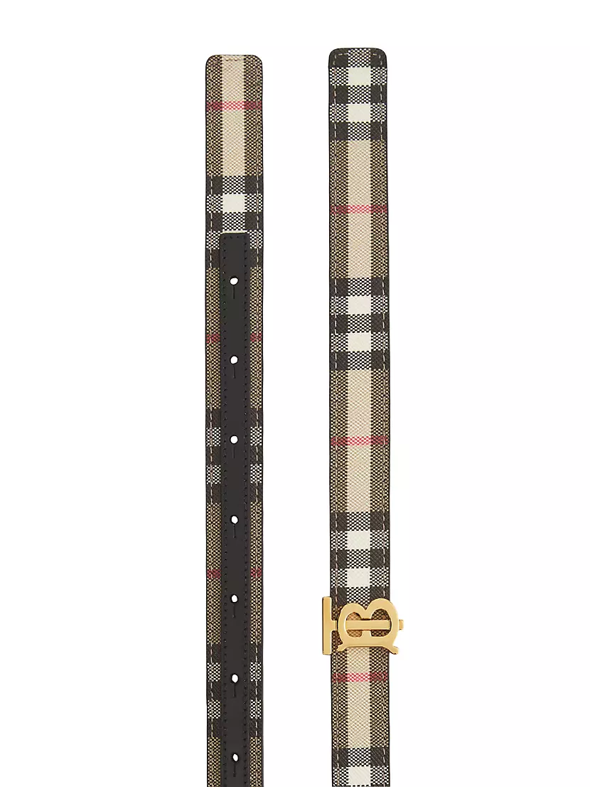 Leather belt Burberry Multicolour size 37 Inches in Leather - 29500061