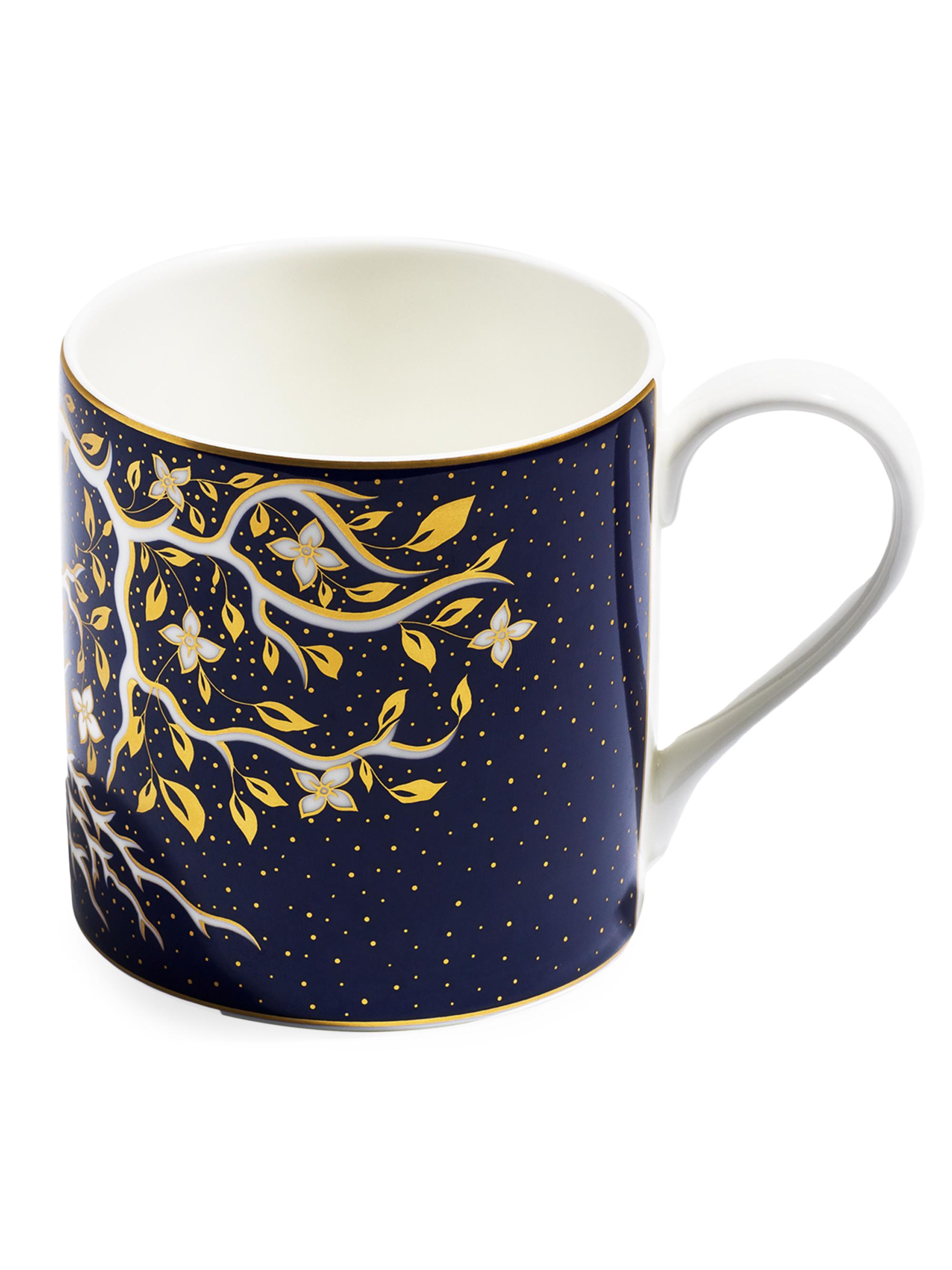 Richard Brendon Tree Of Life Large Mug - Gold Multi Colour