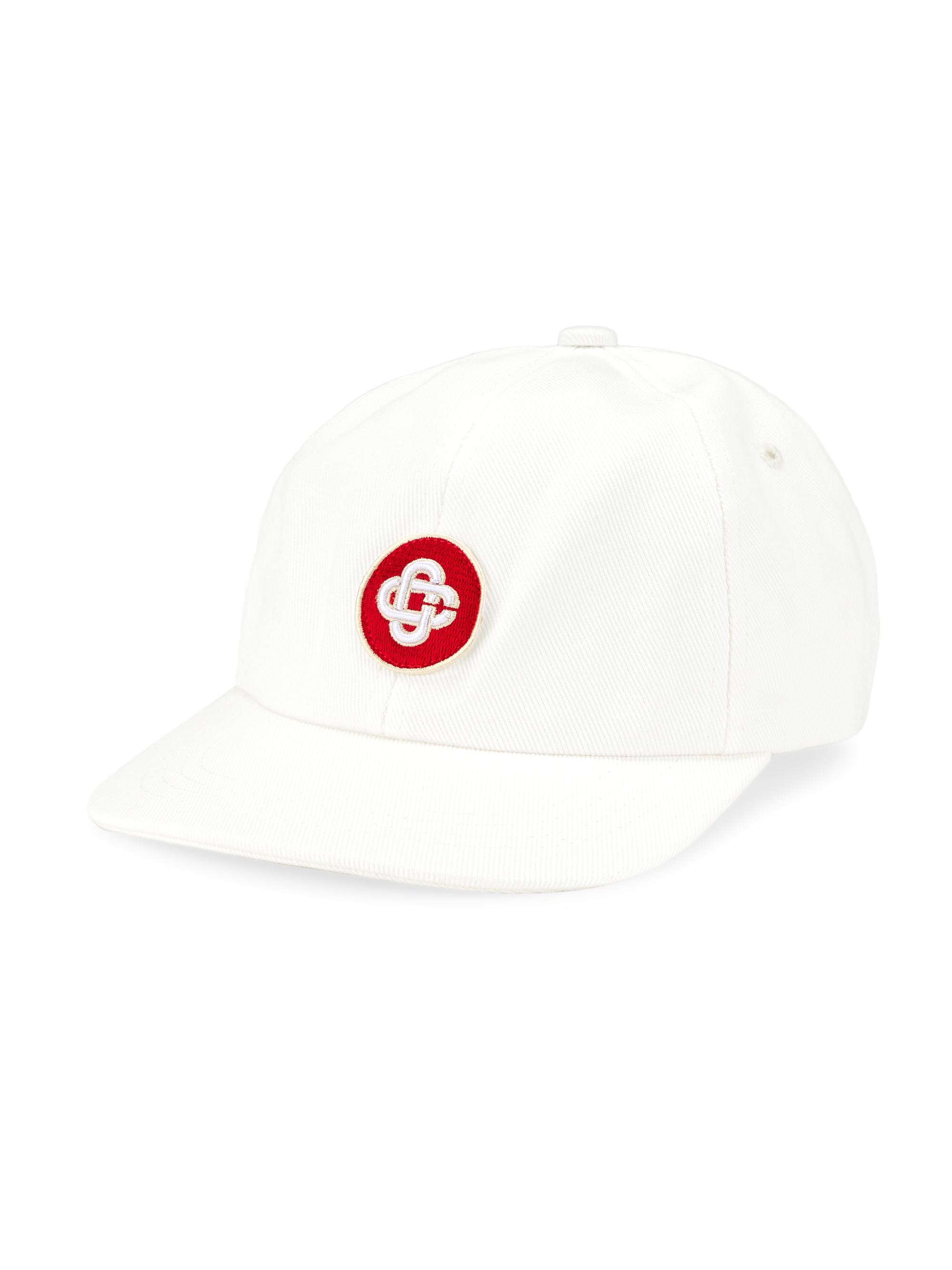 Casablanca Men's Masao San Twill Casa Patch Baseball Cap - Off White