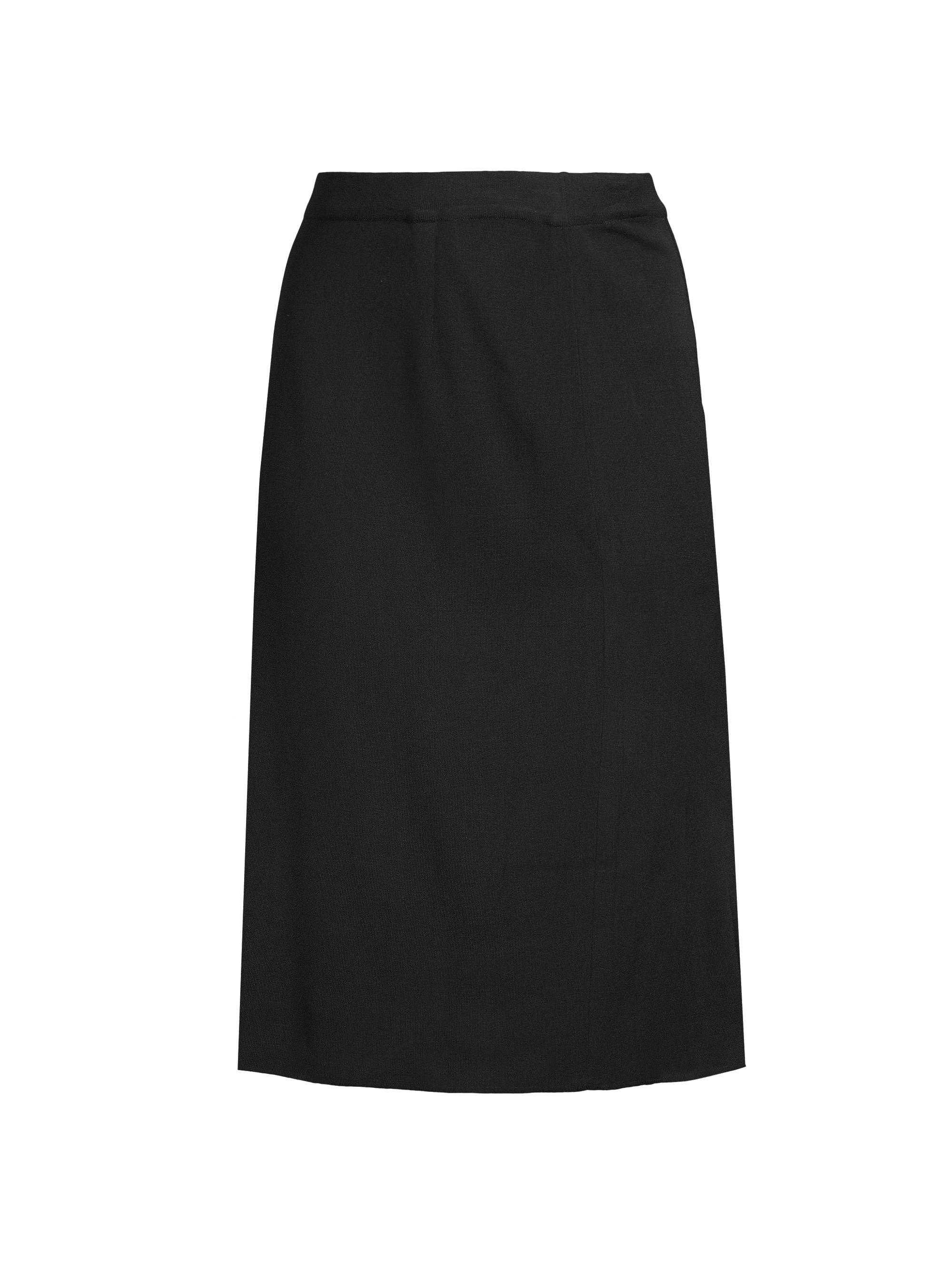 Misook Women's Straight Knit Knee-Length Skirt - Black
