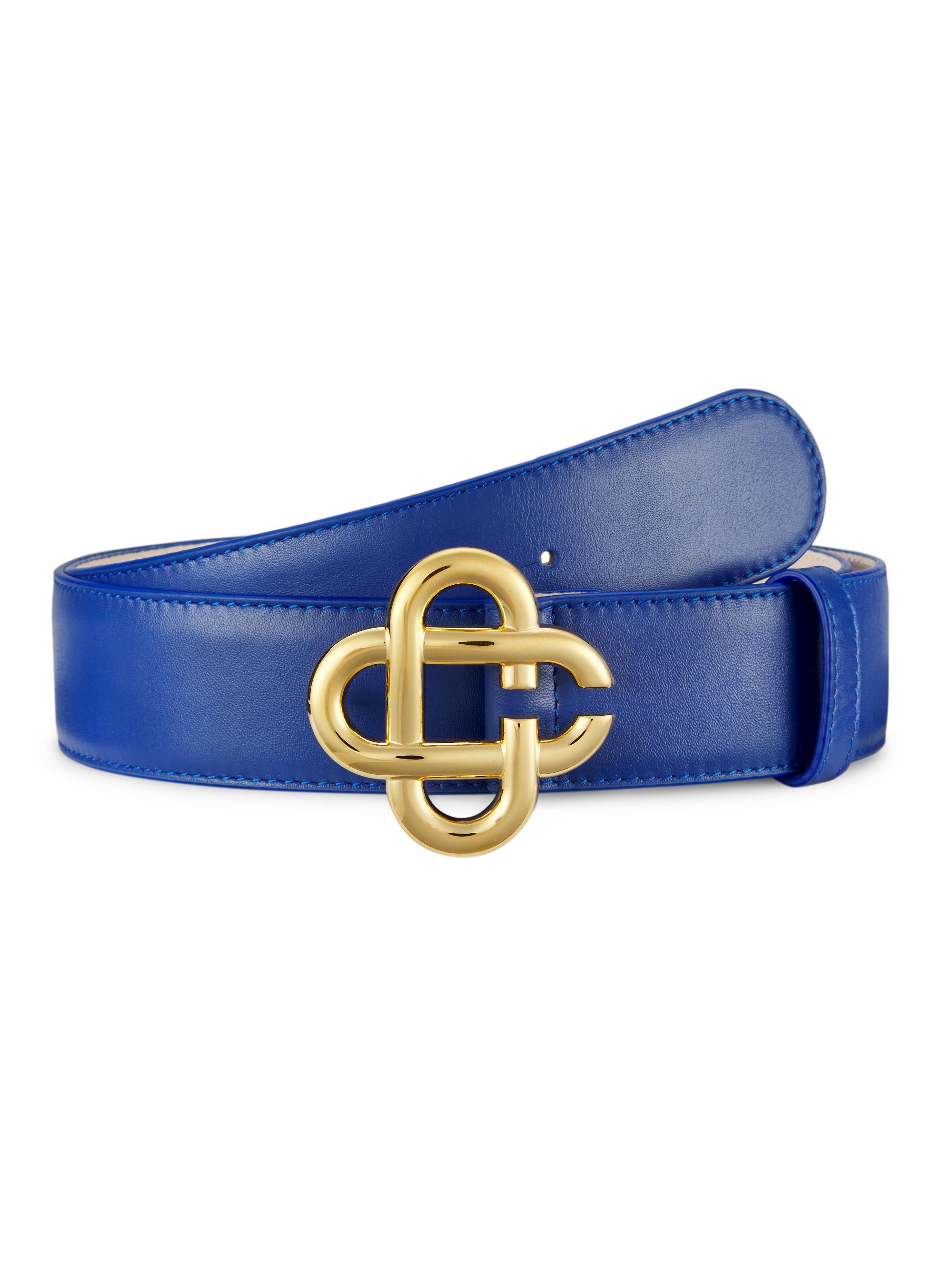 Casablanca logo buckle leather belt Casablanca Logo Buckle Leather Belt | italist main image 4