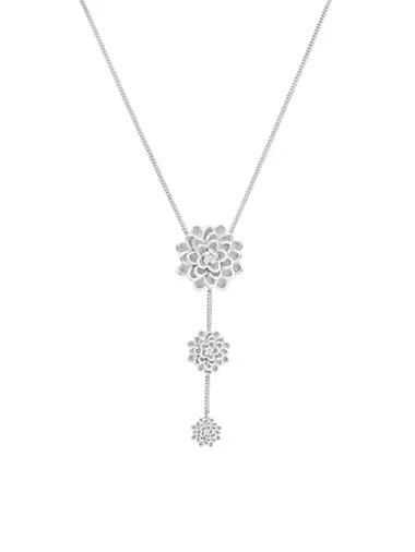 Dalia Sterling Silver Flower Necklace
