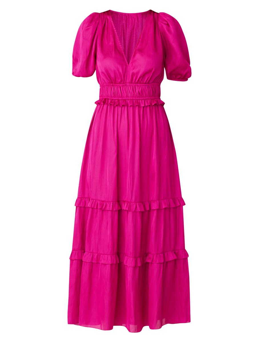 Shoshanna
 Marcela Shirred Maxi-Dress main image 1
