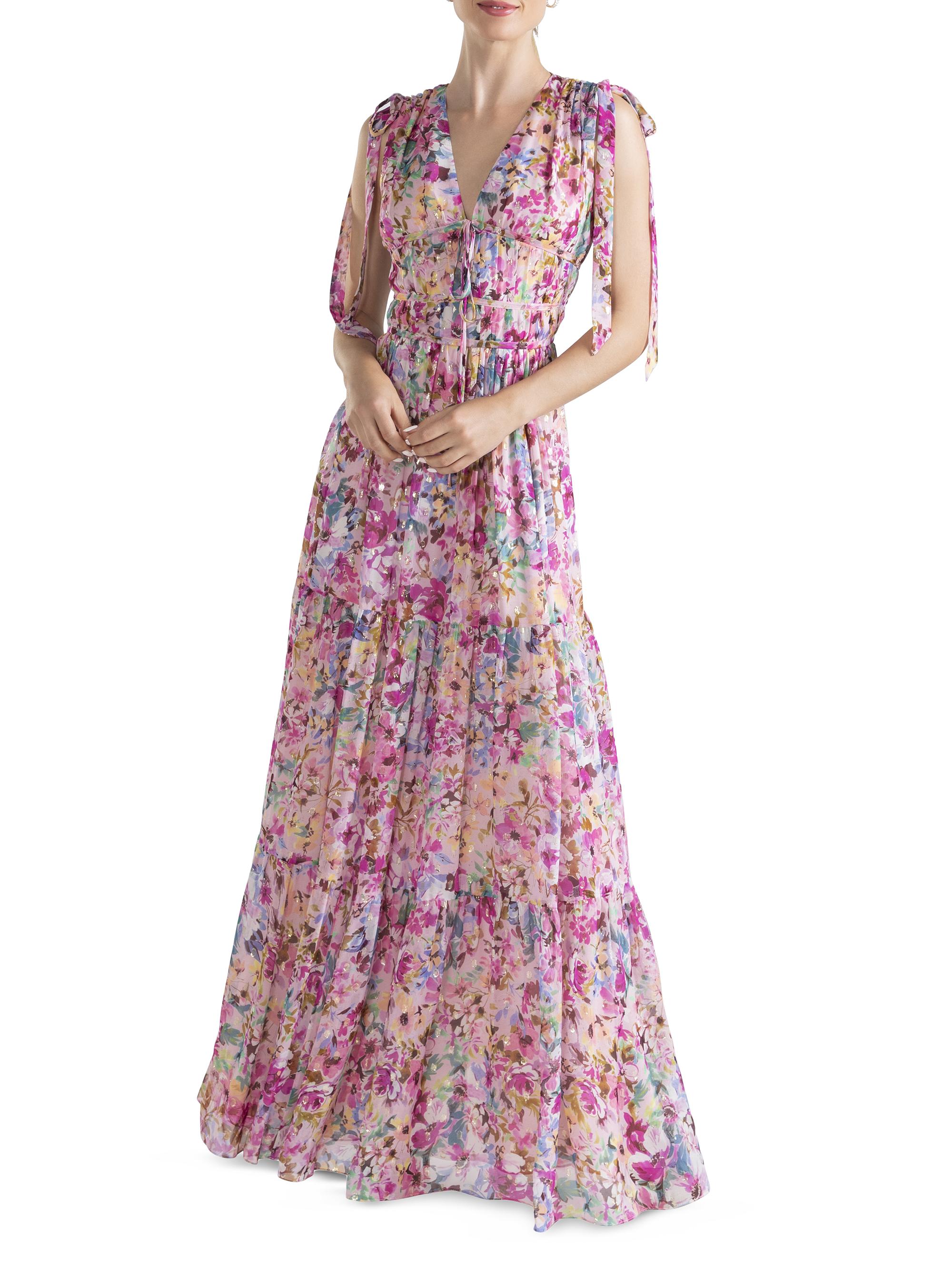 Shoshanna Zahra Neon Floral Gown | Saks Fifth Avenue
