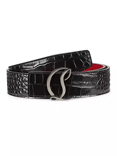 Christian Louboutin Men's Bizbelt Leather Belt