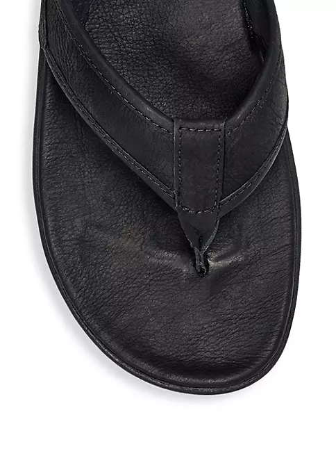 Shop Christian Louboutin Street Style Plain Leather Sport Sandals