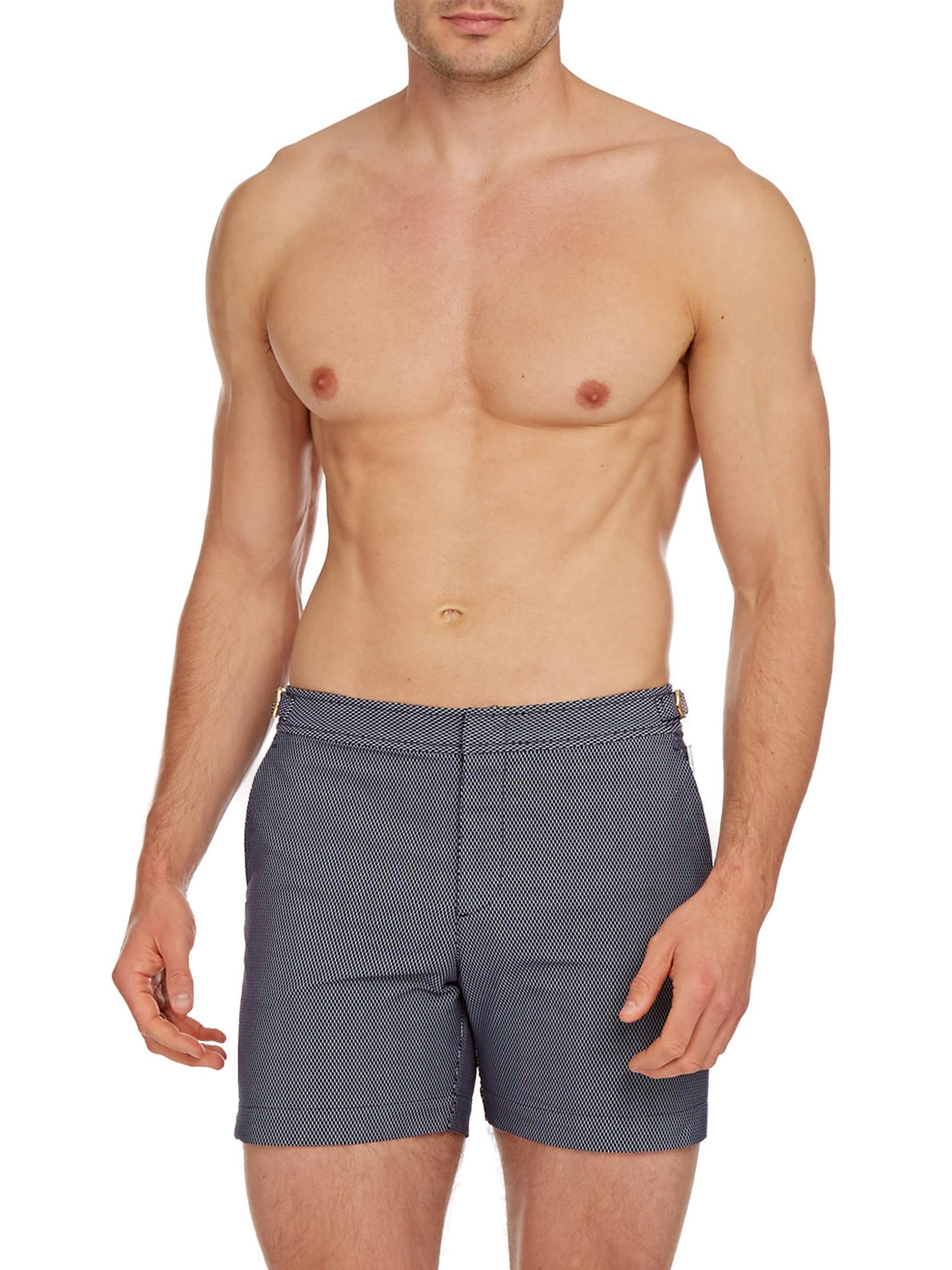 Orlebar Brown Bulldog x Jaquard Honeycomb Print Swim Shorts | Saks