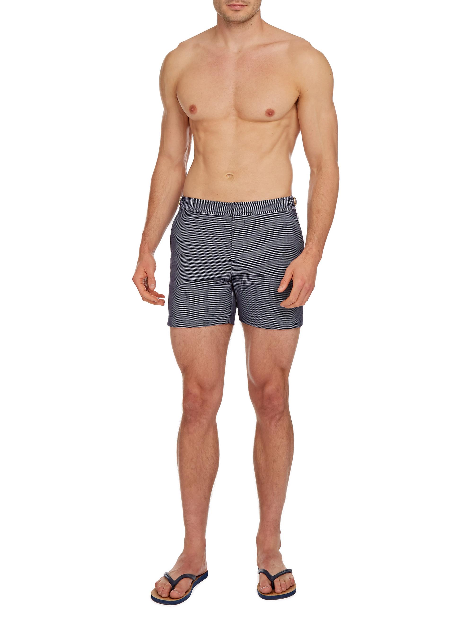 Orlebar Brown Bulldog x Jaquard Honeycomb Print Swim Shorts | Saks