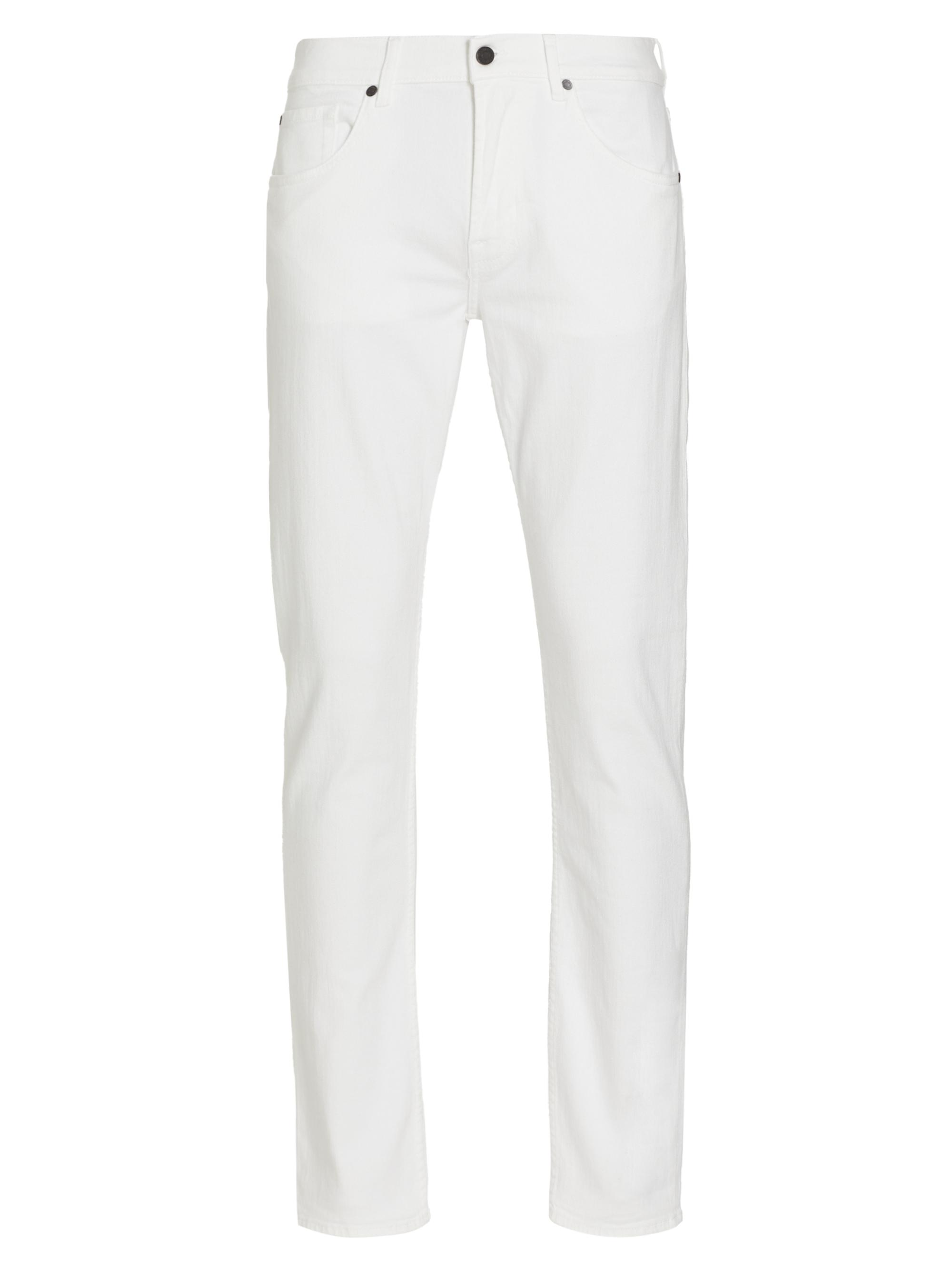 7 For All Mankind Men's Slimmy Slim-Fit Tapered Jeans - White