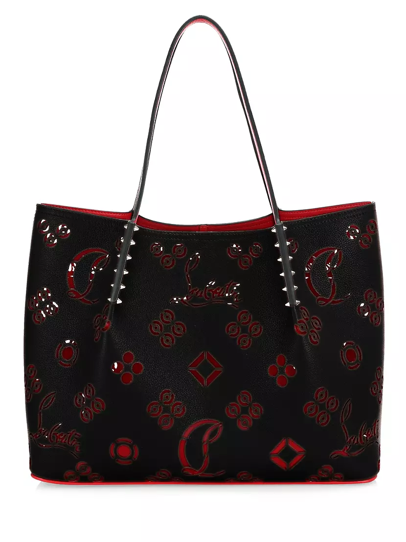 Christian Louboutin Small Cabarock Loubinthesky Perforated Leather Tote