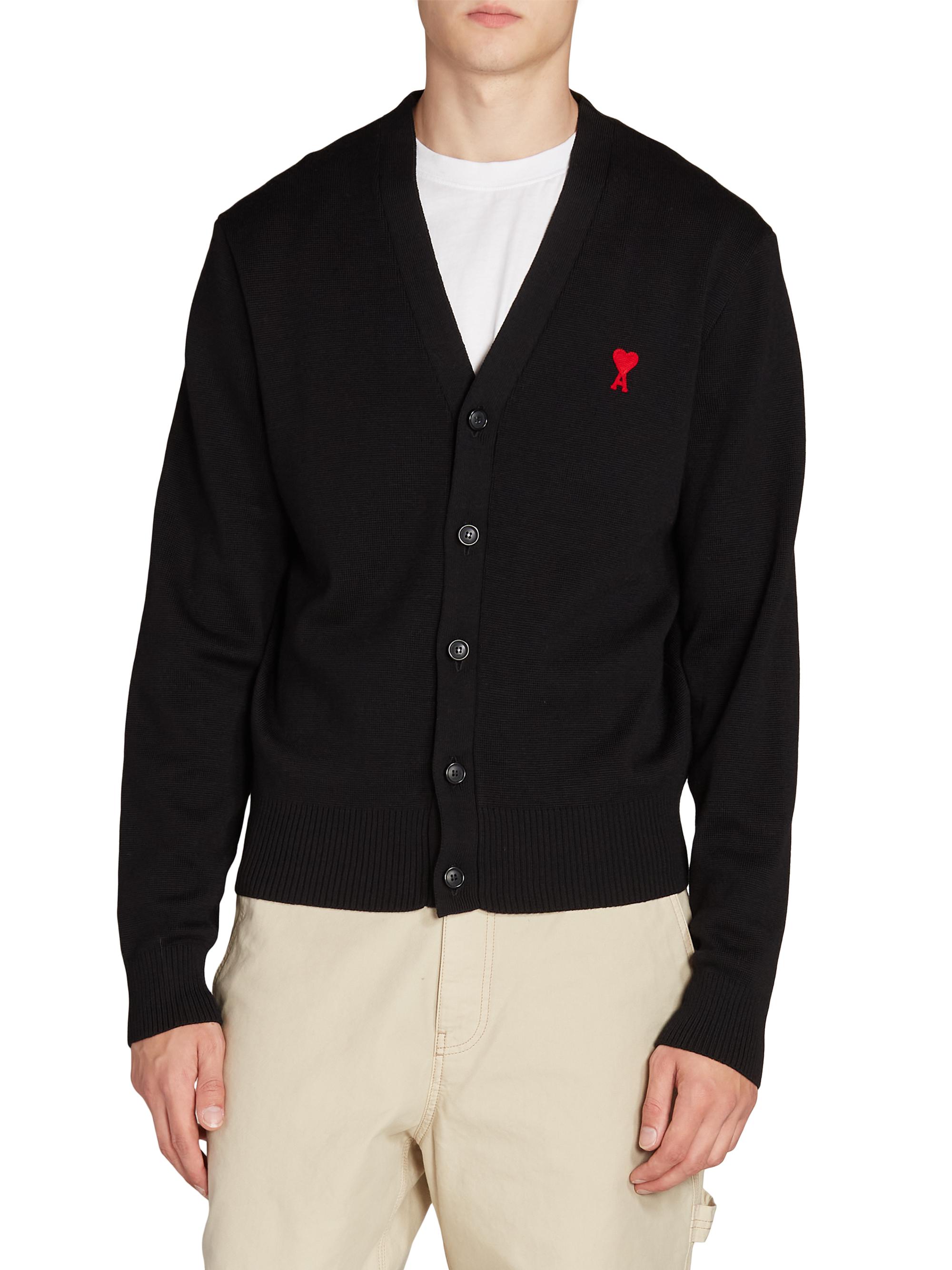 AMI Paris ADC Wool-Knit Cardigan | Saks Fifth Avenue