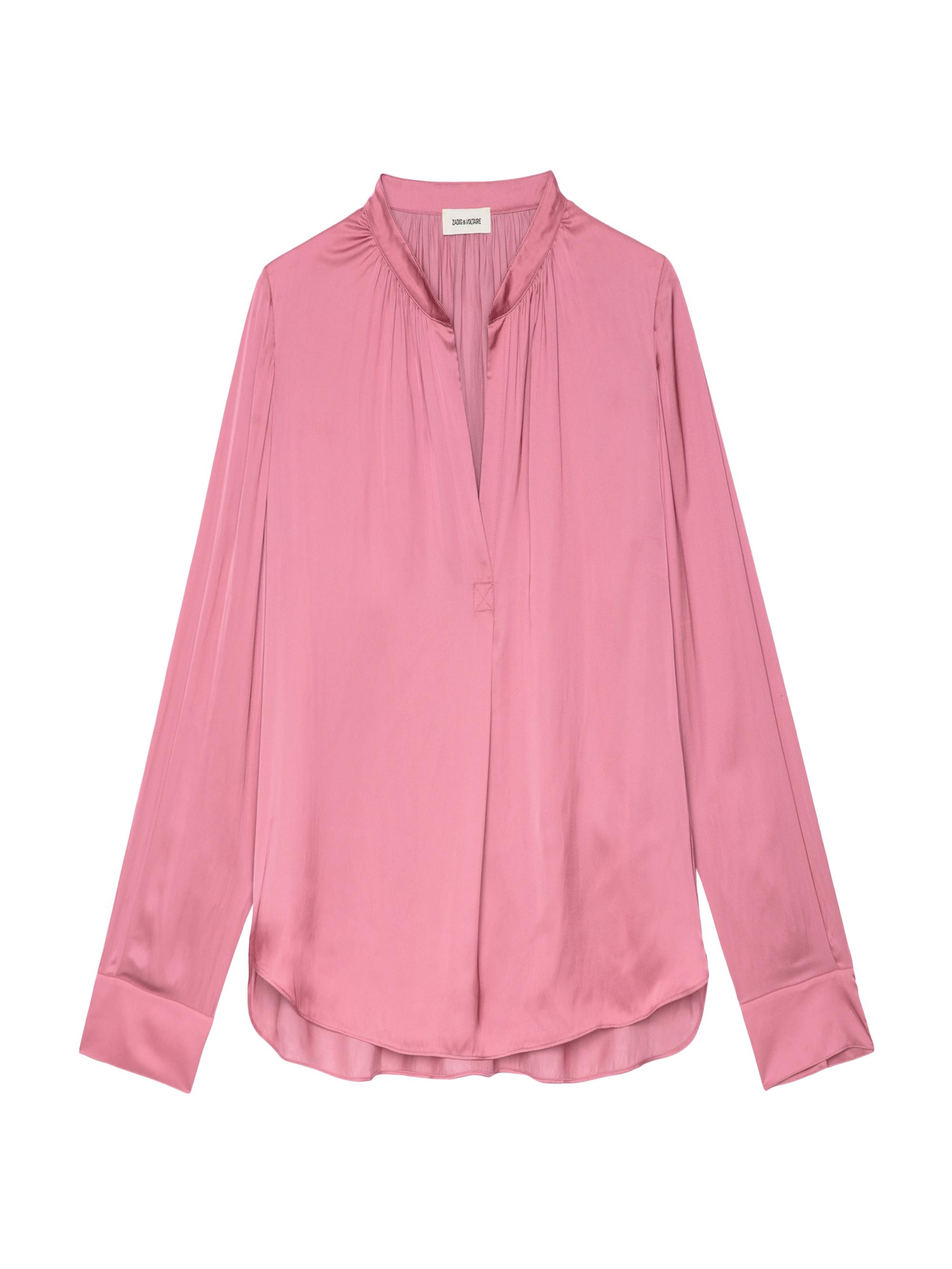 Zadig & Voltaire Tink Relaxed-Fit Satin Shirt | Saks Fifth Avenue