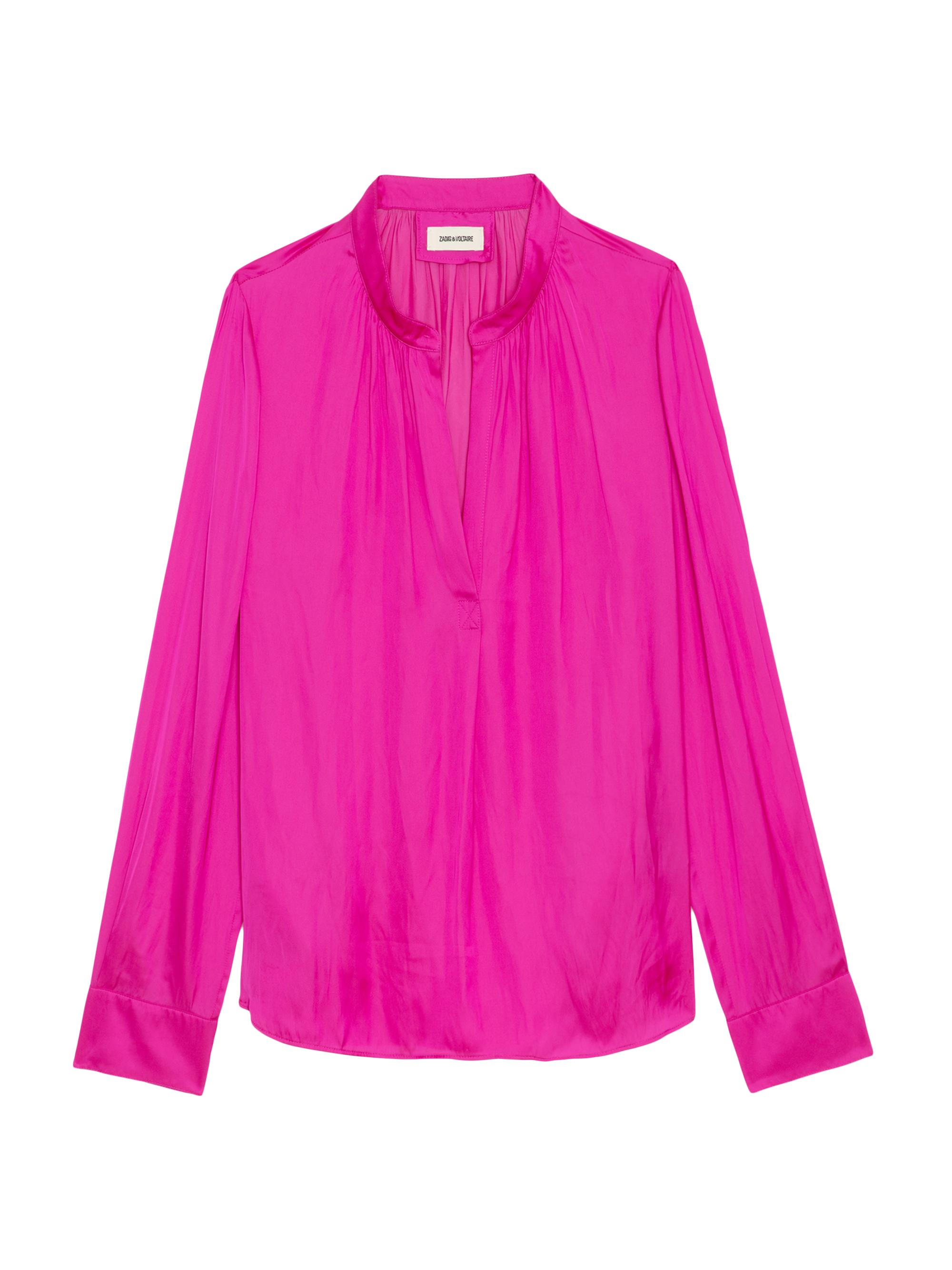 Zadig & Voltaire Women's Tink Relaxed-Fit Satin Shirt - Clematis