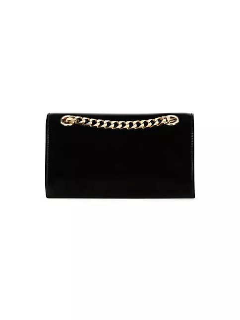 Dolce & Gabbana Patent Leather DG Logo Bag Crossbody Black