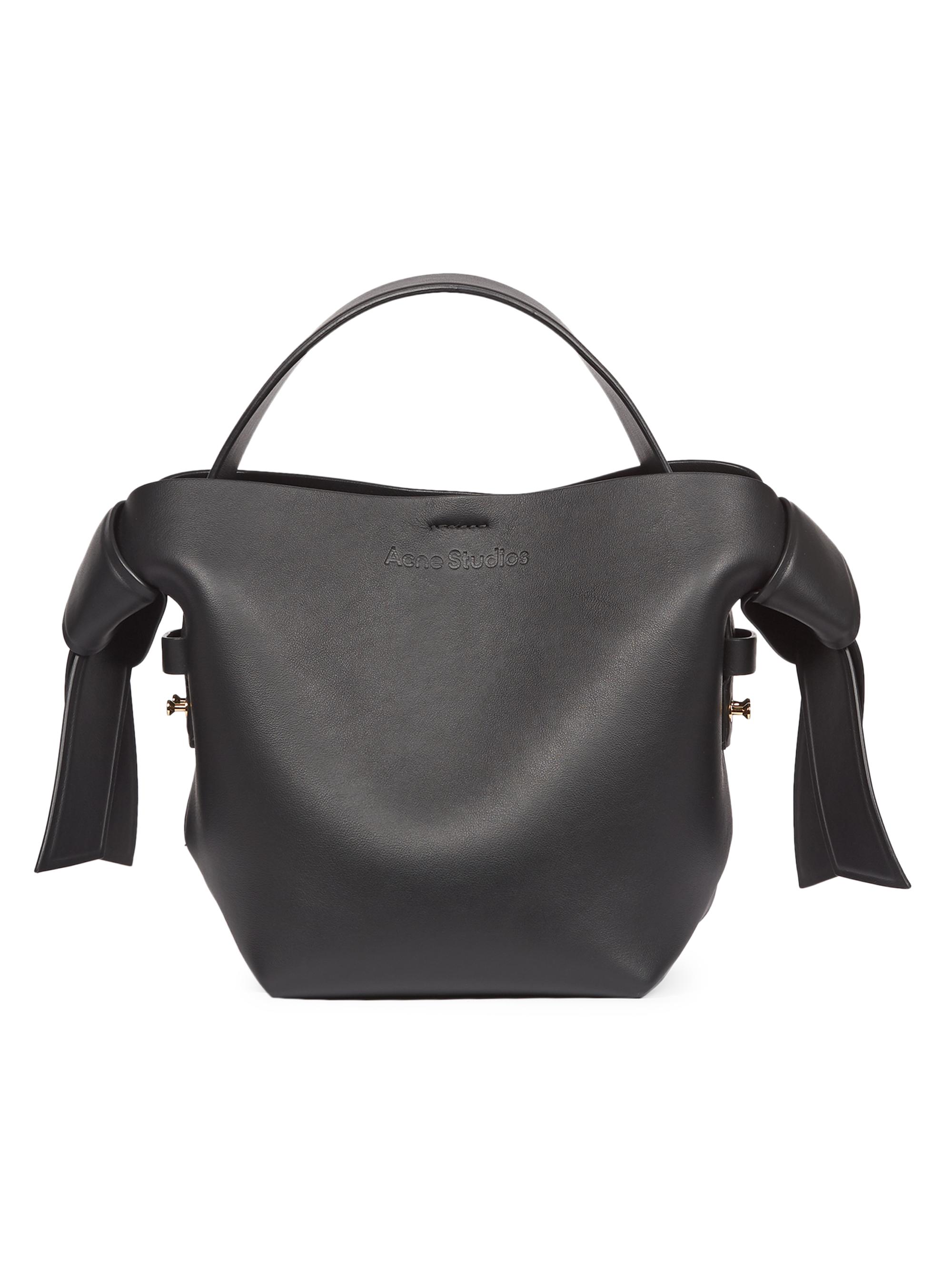 Acne Studios Women's Mini Musubi Leather Shoulder Bag - Black