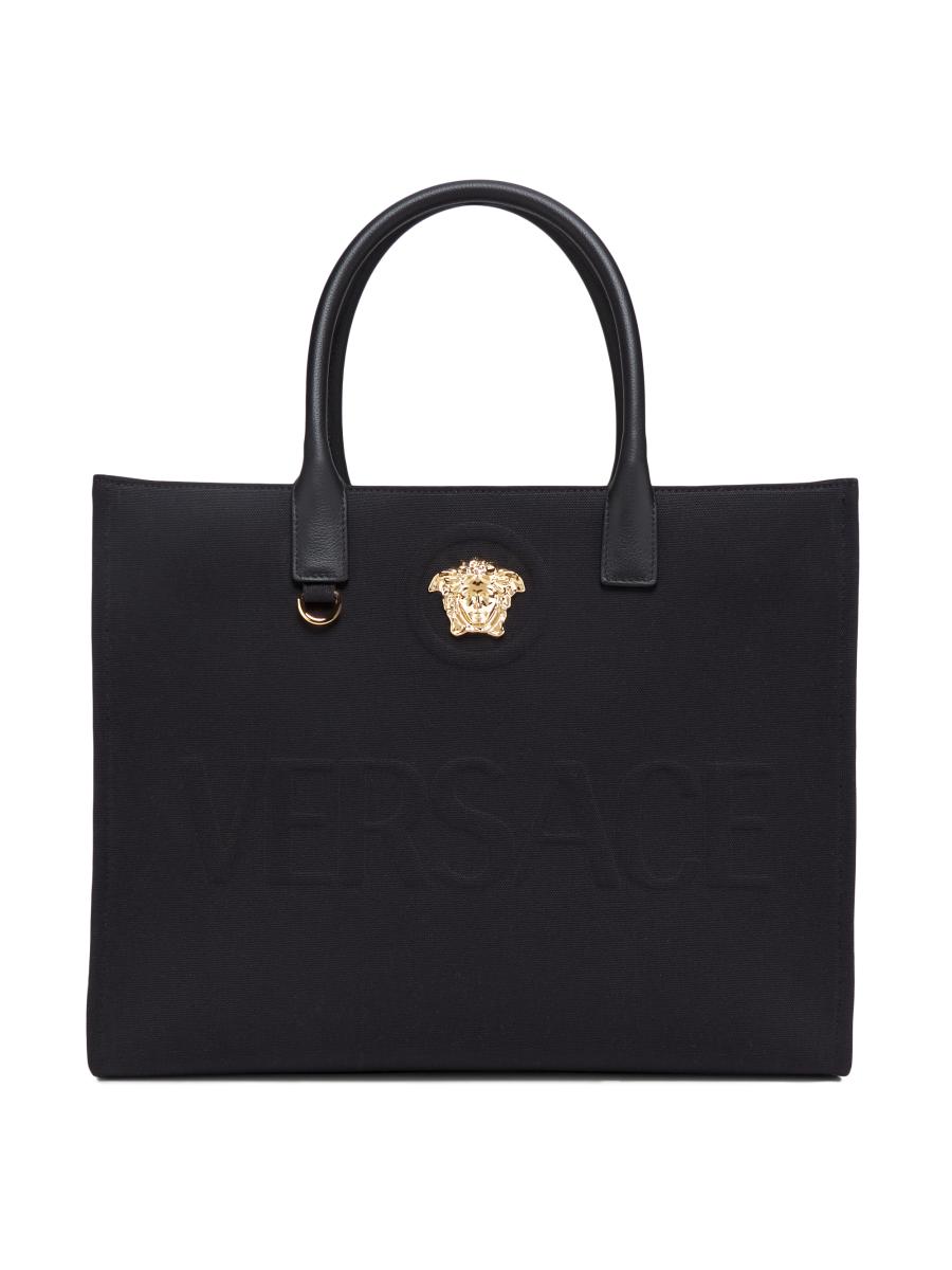 Versace Women's Logo Canvas Tote