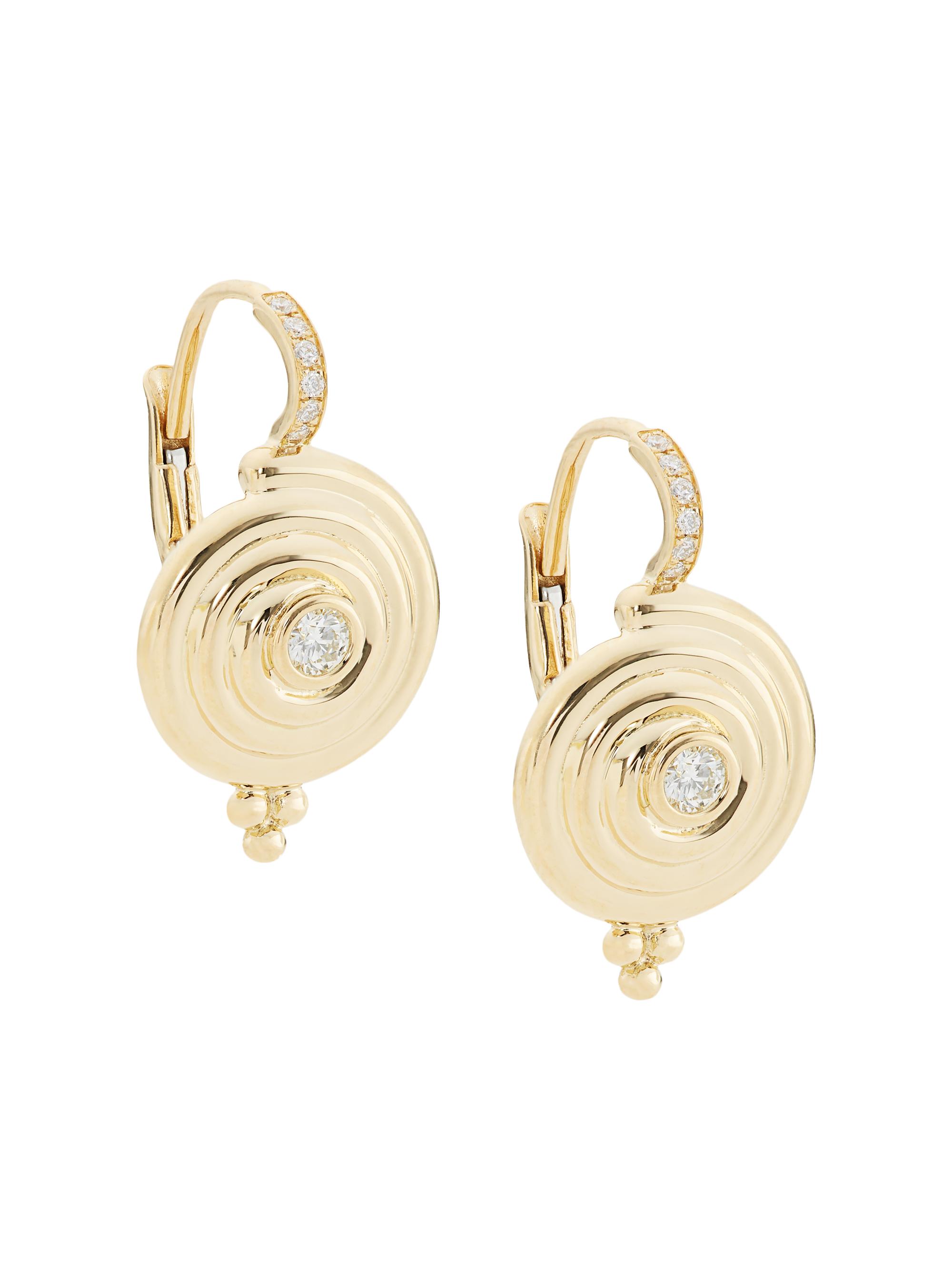 Temple St. Clair Women's Florence86 18K Yellow Gold & Diamond Spiral Drop Earrings - Yellow Gold