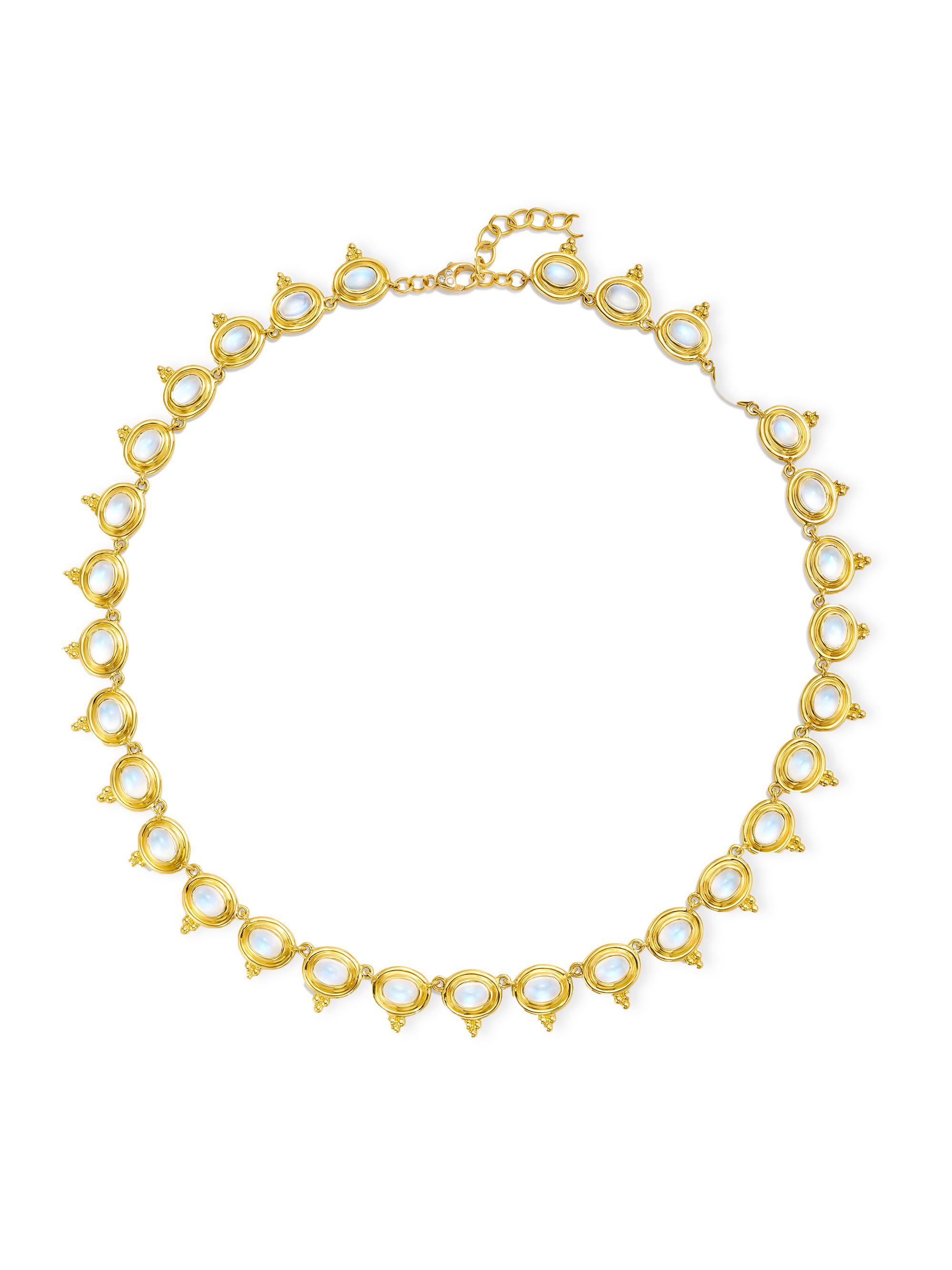 Temple St. Clair Women's Florence86 18K Yellow Gold & Blue Moonstone Temple Necklace - Yellow Gold