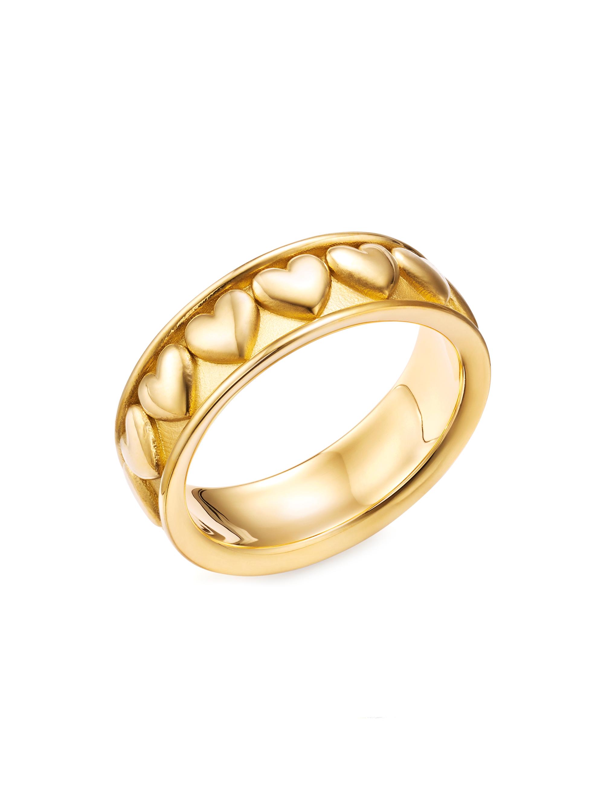 Temple St. Clair Women's Florence86 18K Yellow Gold Heart Ring - Gold