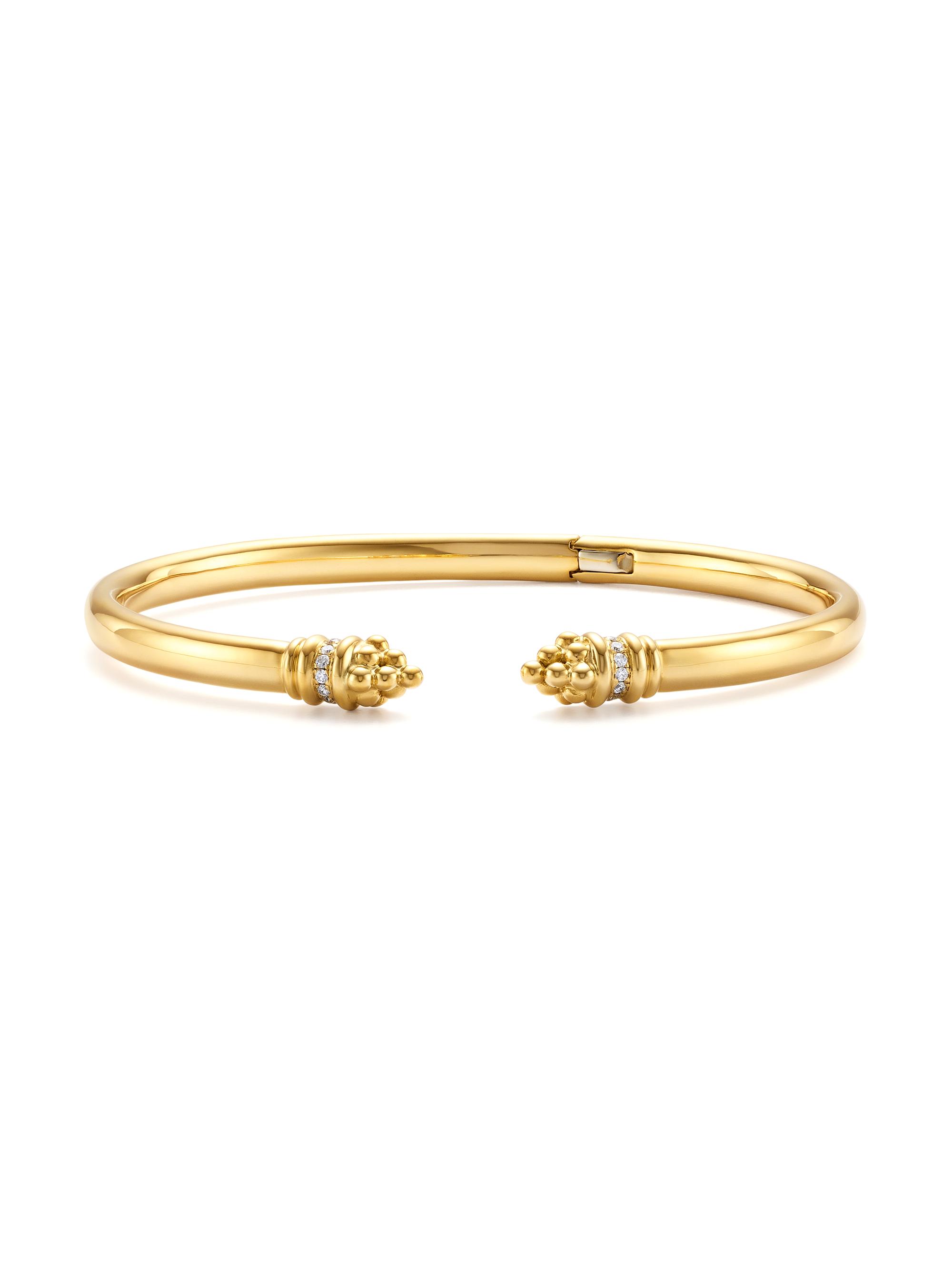 Temple St. Clair Women's Florence86 18K Yellow Gold & Diamond Bella Bangle Bracelet - Yellow Gold