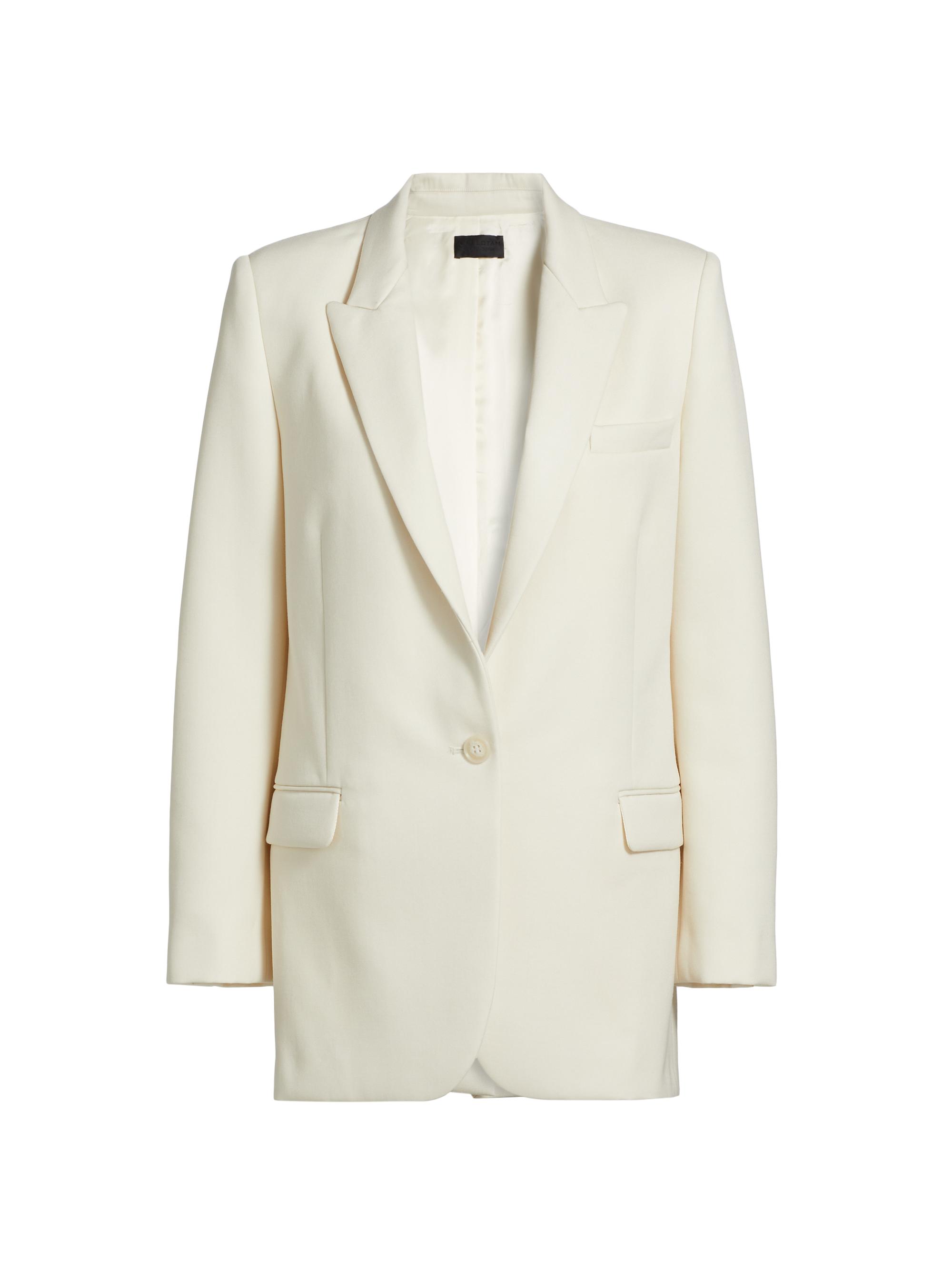 Nili Lotan Women's Diane Single-Button Blazer - Stone