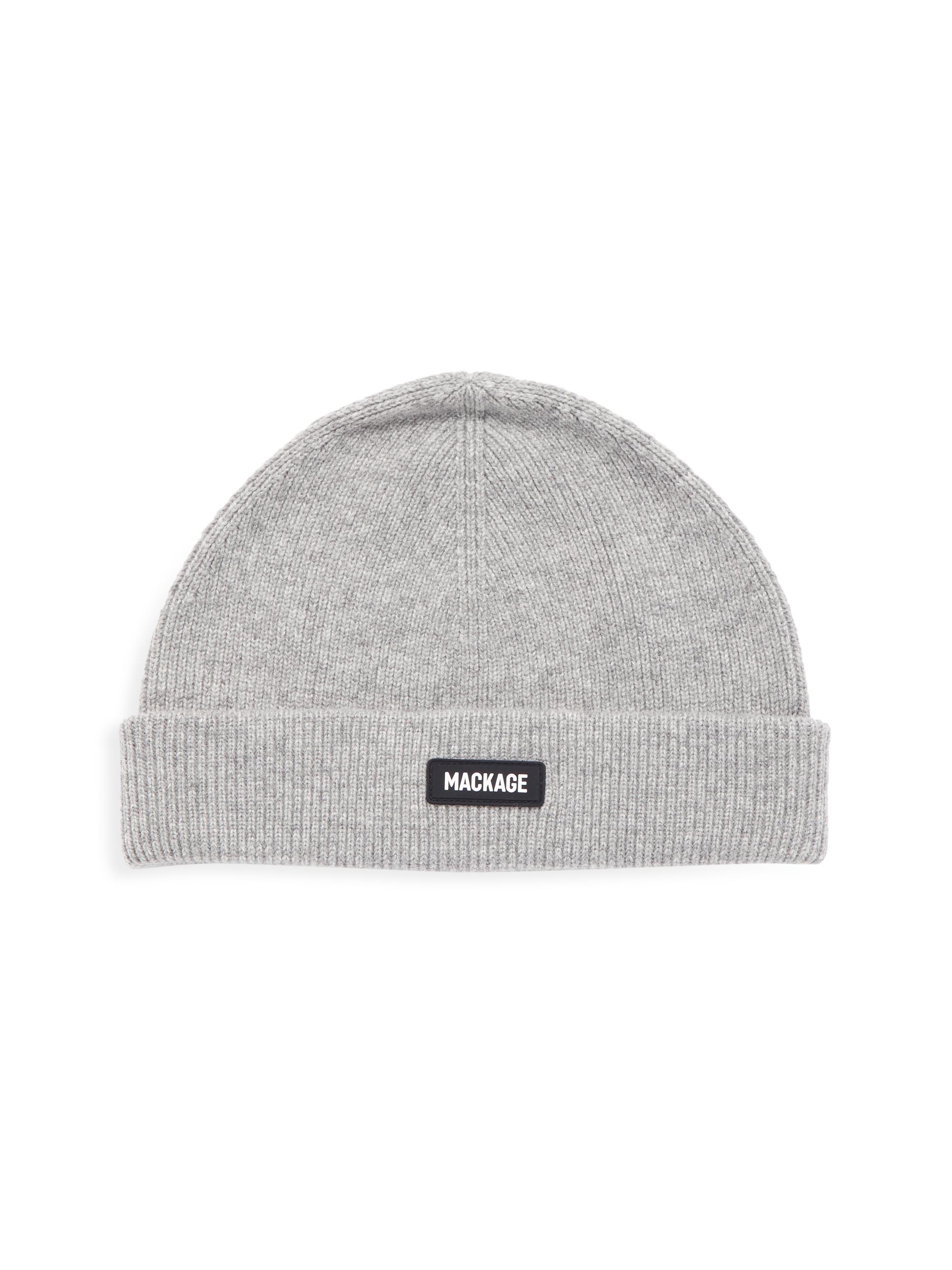 Mackage Men's Merino Wool Fisherman Beanie - Heather Grey