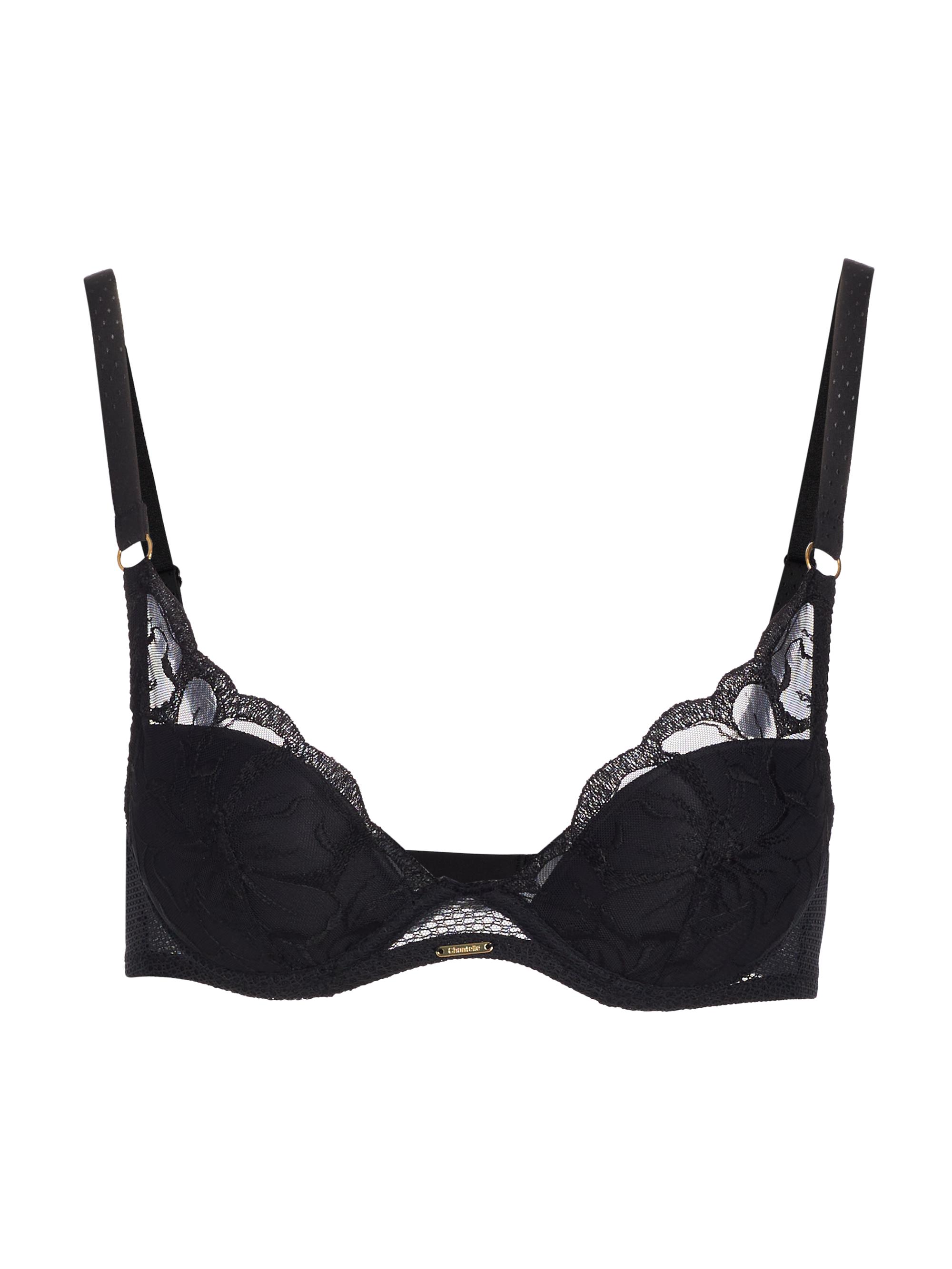 Chantelle Women's Plunging Lace T-Shirt Bra - Black