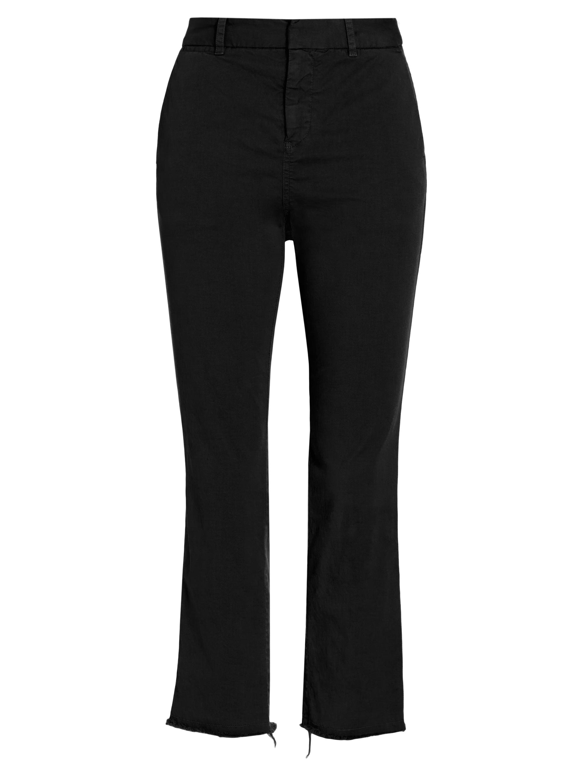 Nili Lotan Women's Montauk Ankle Crop Pants - Jet Black