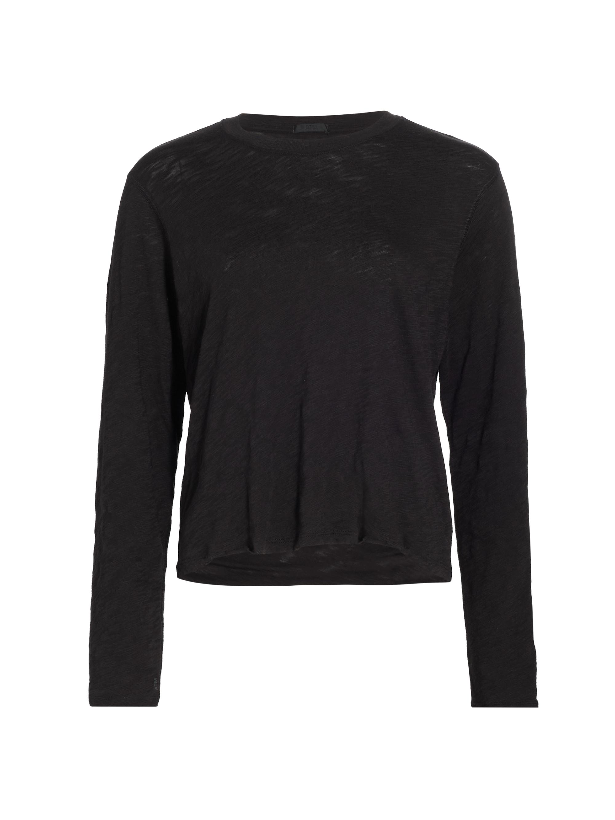 ATM Anthony Thomas Melillo Women's Slub Jersey T-Shirt - Black