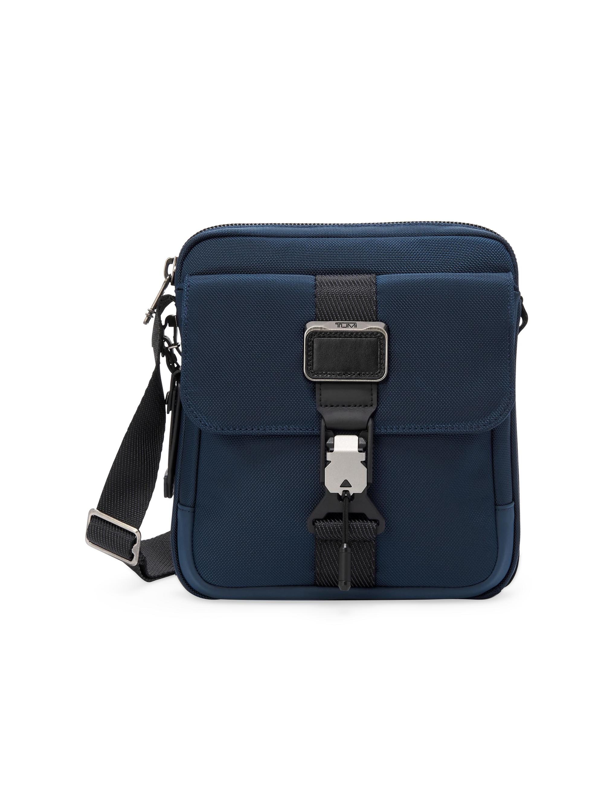 TUMI Men's Alpha Bravo Junior Crossbody Bag - Navy