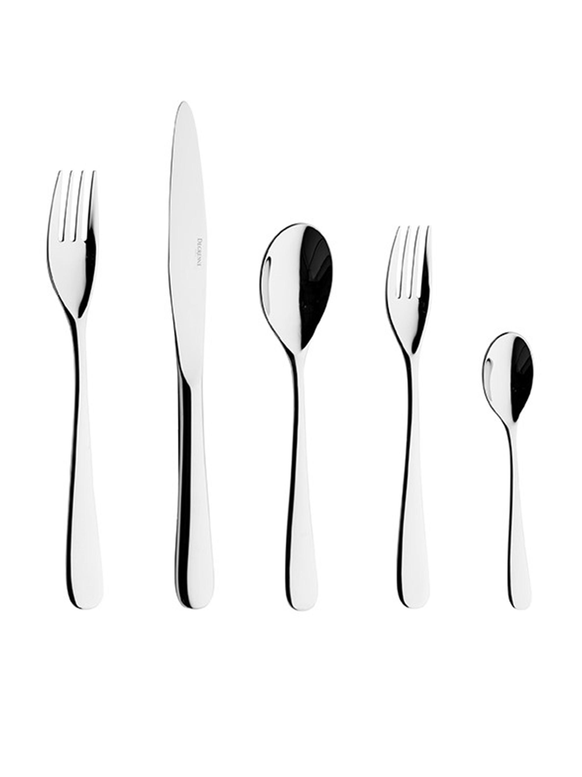 Degrenne Paris Aquatic 5-Piece Flatware Set - Silver 5