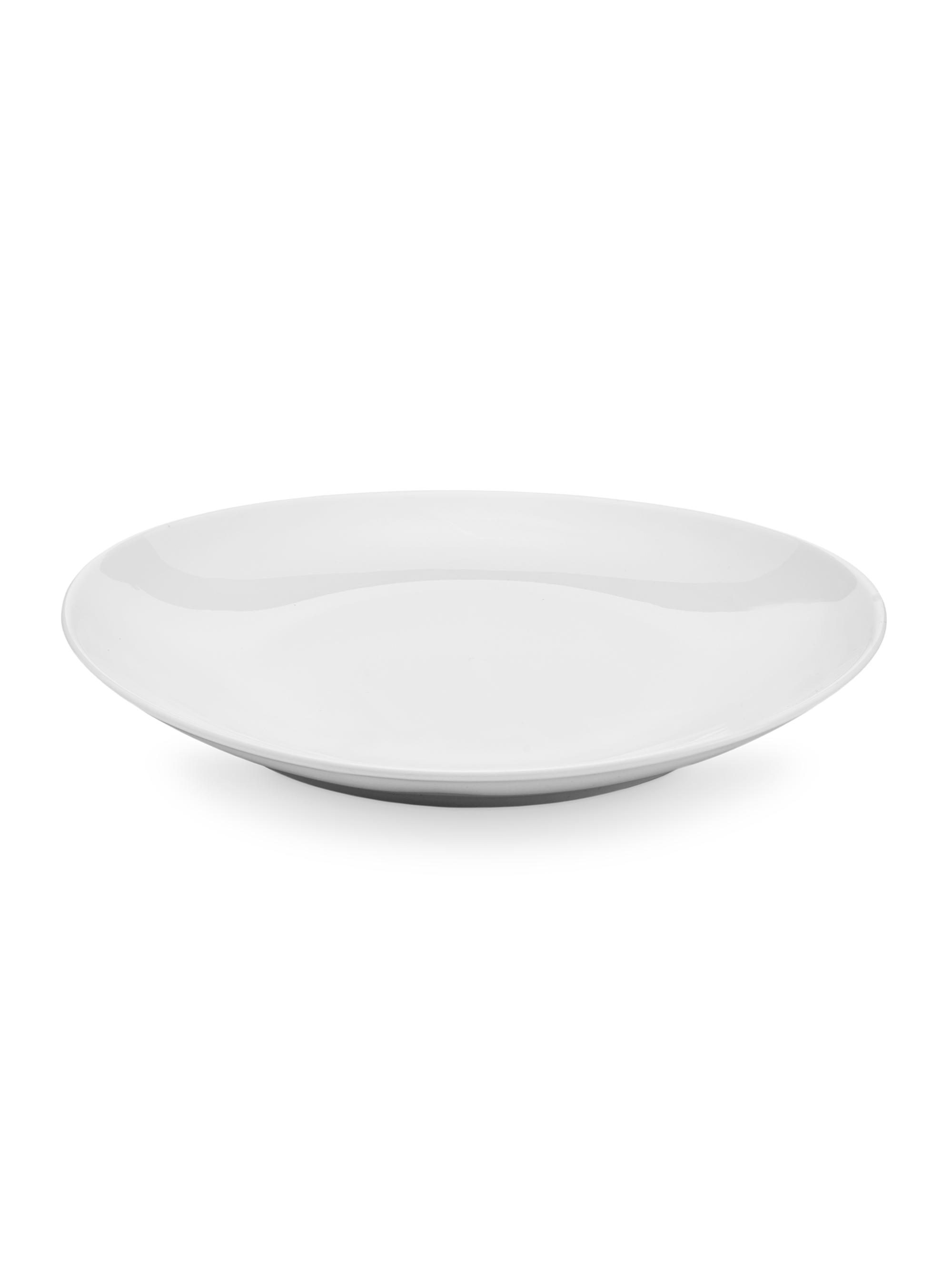 Pillivuyt Eden Porcelain Small Oval Plate 4-Piece Set - White