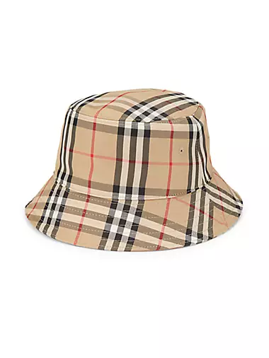 Panel Archive Check Bucket Hat