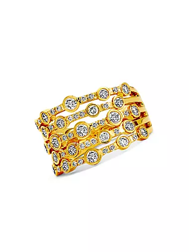 Cosmic 18K Gold & Diamond Starry Night Ring