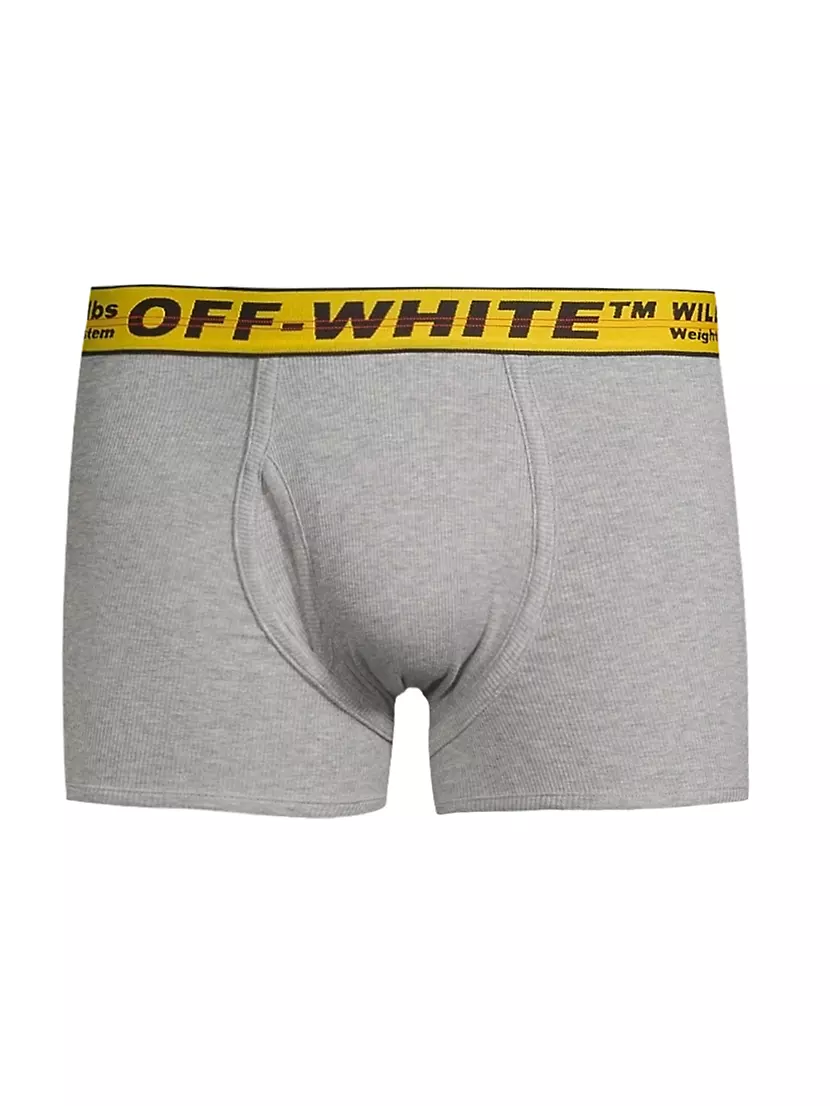 Buy Off-White Logo Boxer Briefs 'Black' - OMUA003F191850281060