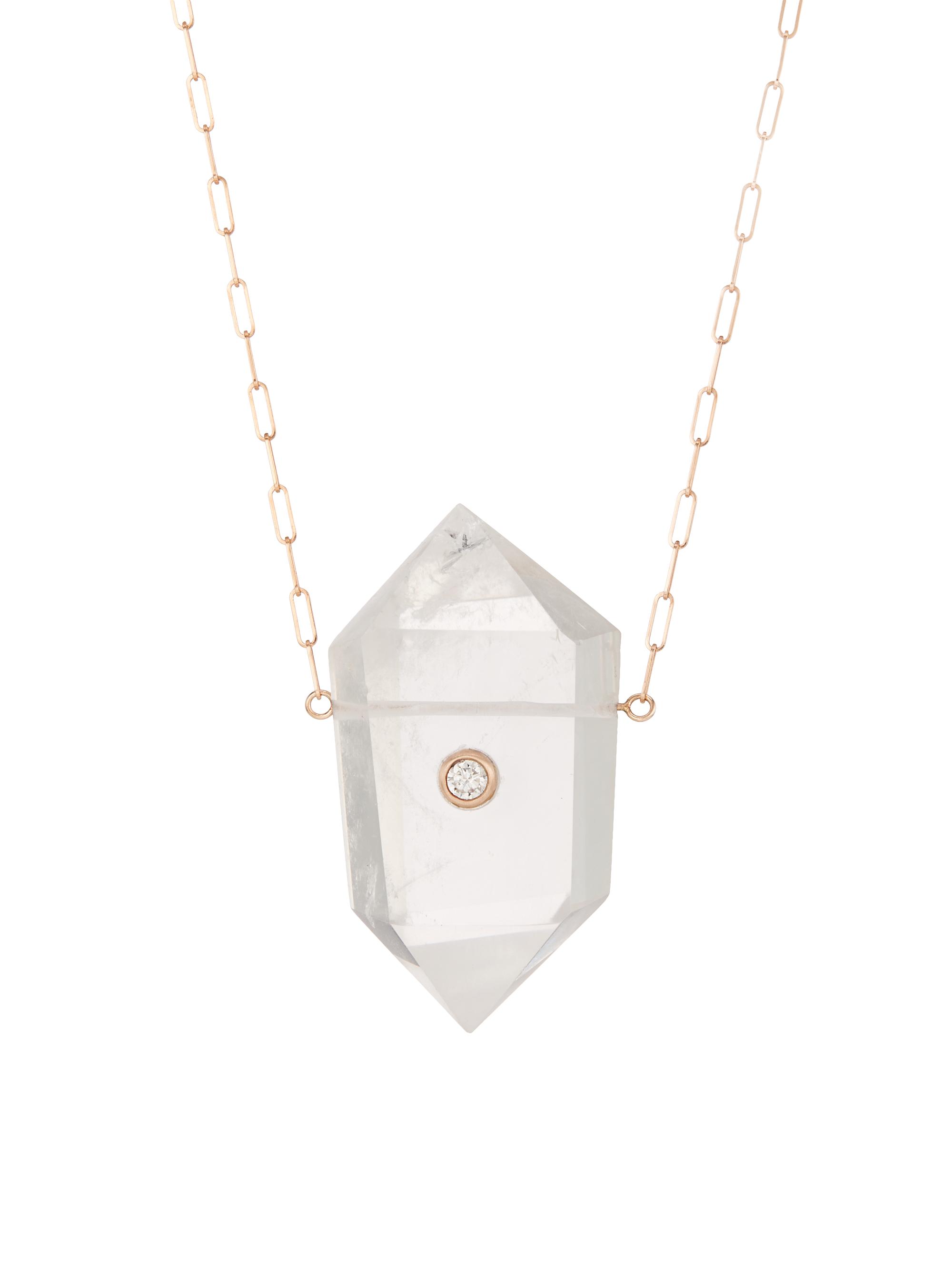 Mckenzie Liautaud Women's Power Crystals 14K Rose Gold, Diamond & Crystal Necklace - Rose Gold