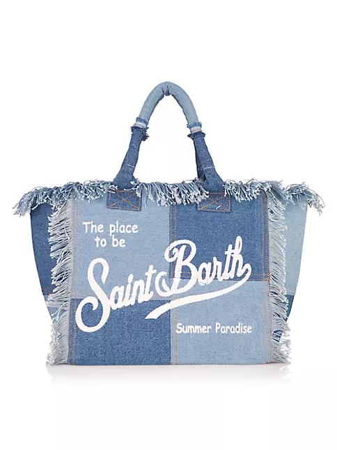MC2 Saint Barth Vanity beach-print Cotton Beach Bag - Farfetch