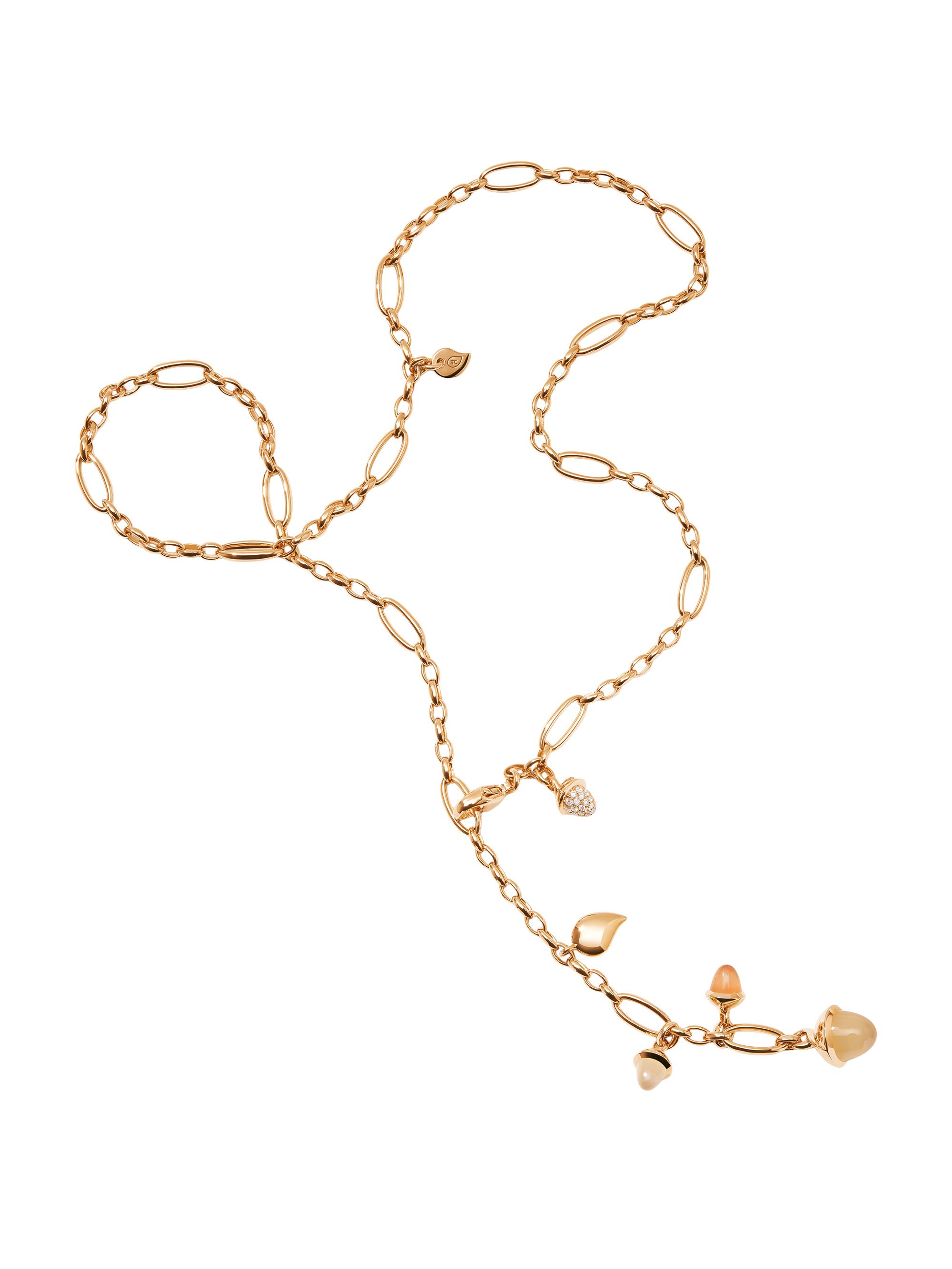 Tamara Comolli Women's Mikado 18K Rose Gold, Moonstone, & Diamond Necklace