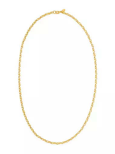 Artsy 22K Goldplated Chain Necklace