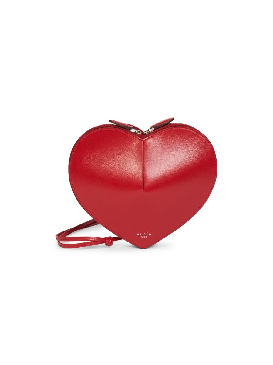 Alaïa Le Coeur Leather Convertible Shoulder Bag | Saks Fifth