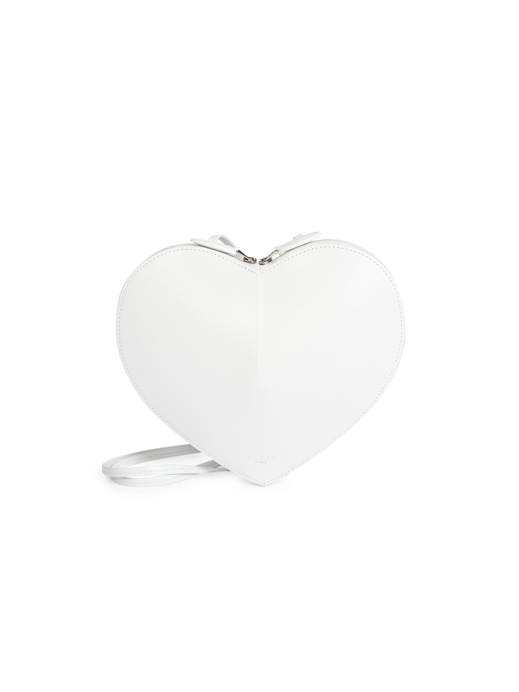 Alaïa Women's Le Coeur Leather Convertible Shoulder Bag - White