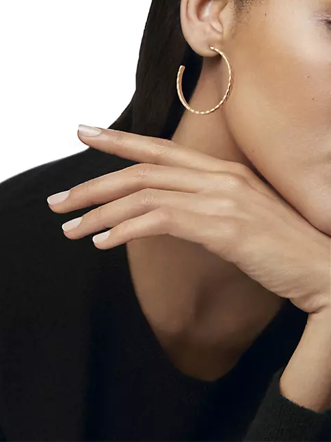 Chanel 18K Beige Gold Estate Coco Crush Earrings