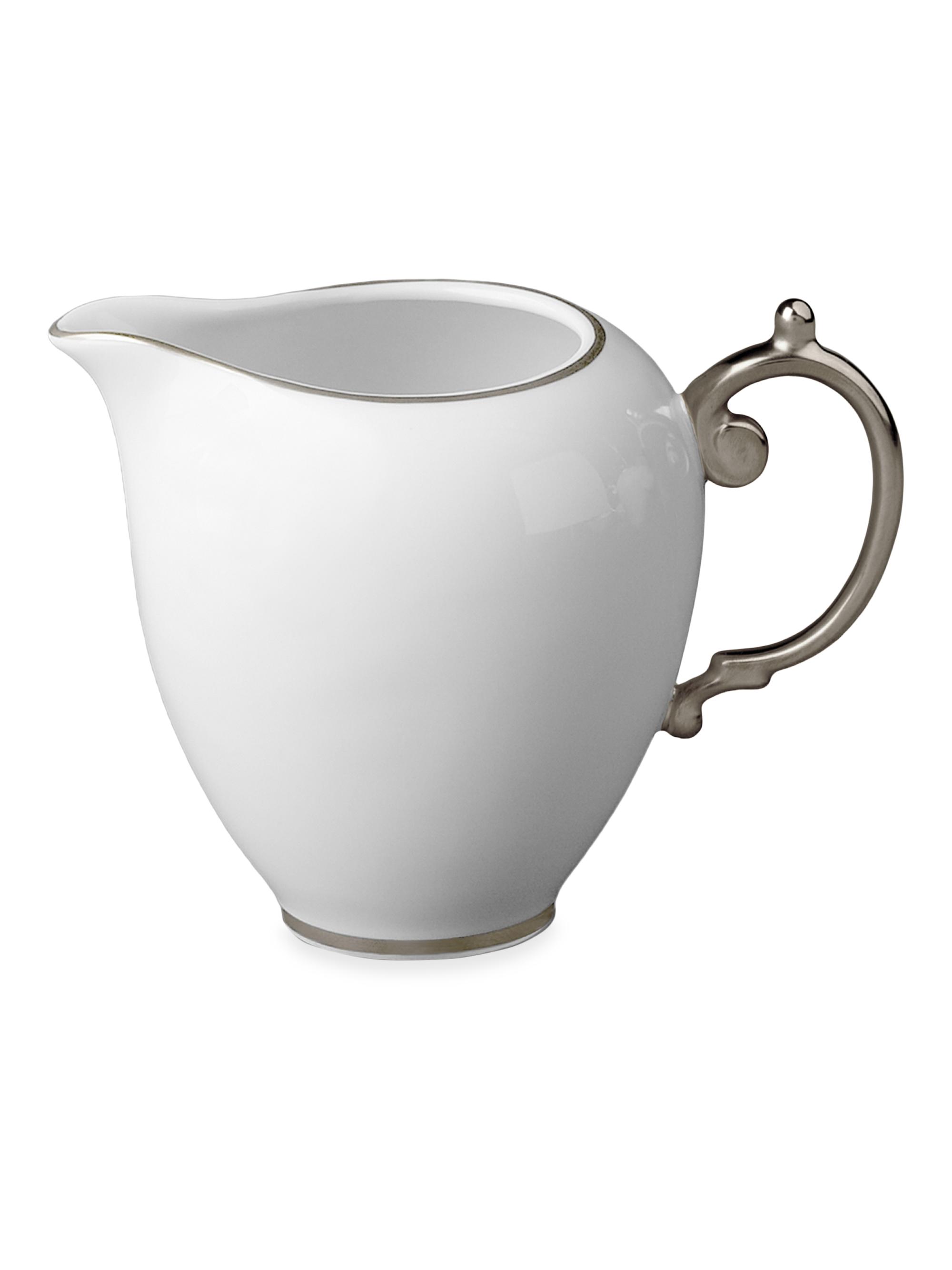 L'Objet Aegean Porcelain Creamer - Platinum
